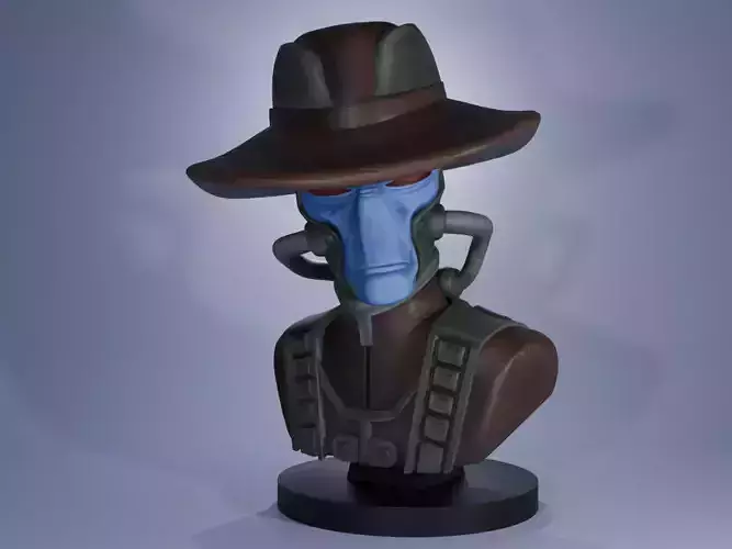 Cad Bane Bust Statue - Star Wars The Clone Wars  3D print model