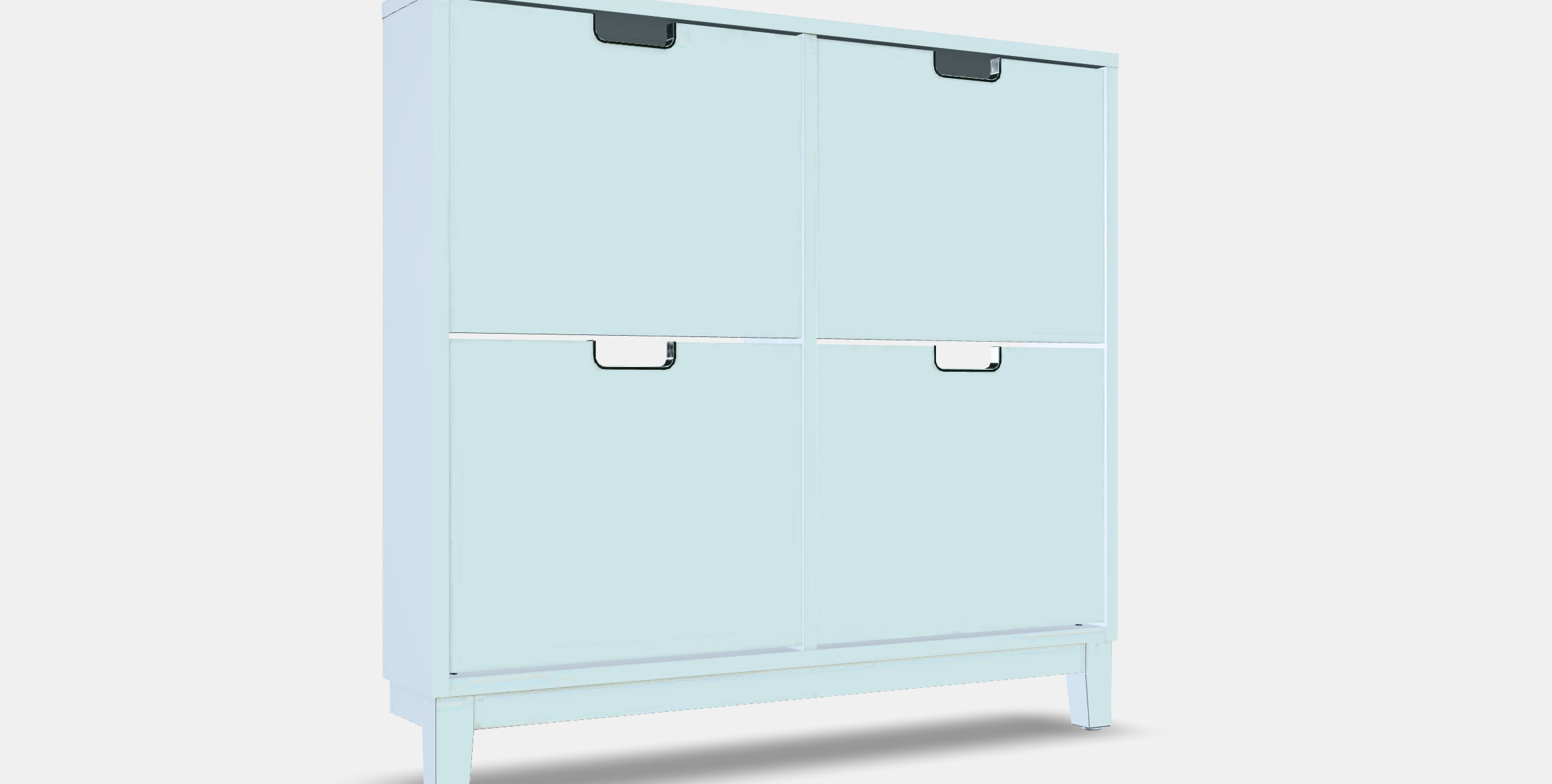 STALL Shoe cabinet with 4 compartments 1 3D model_9