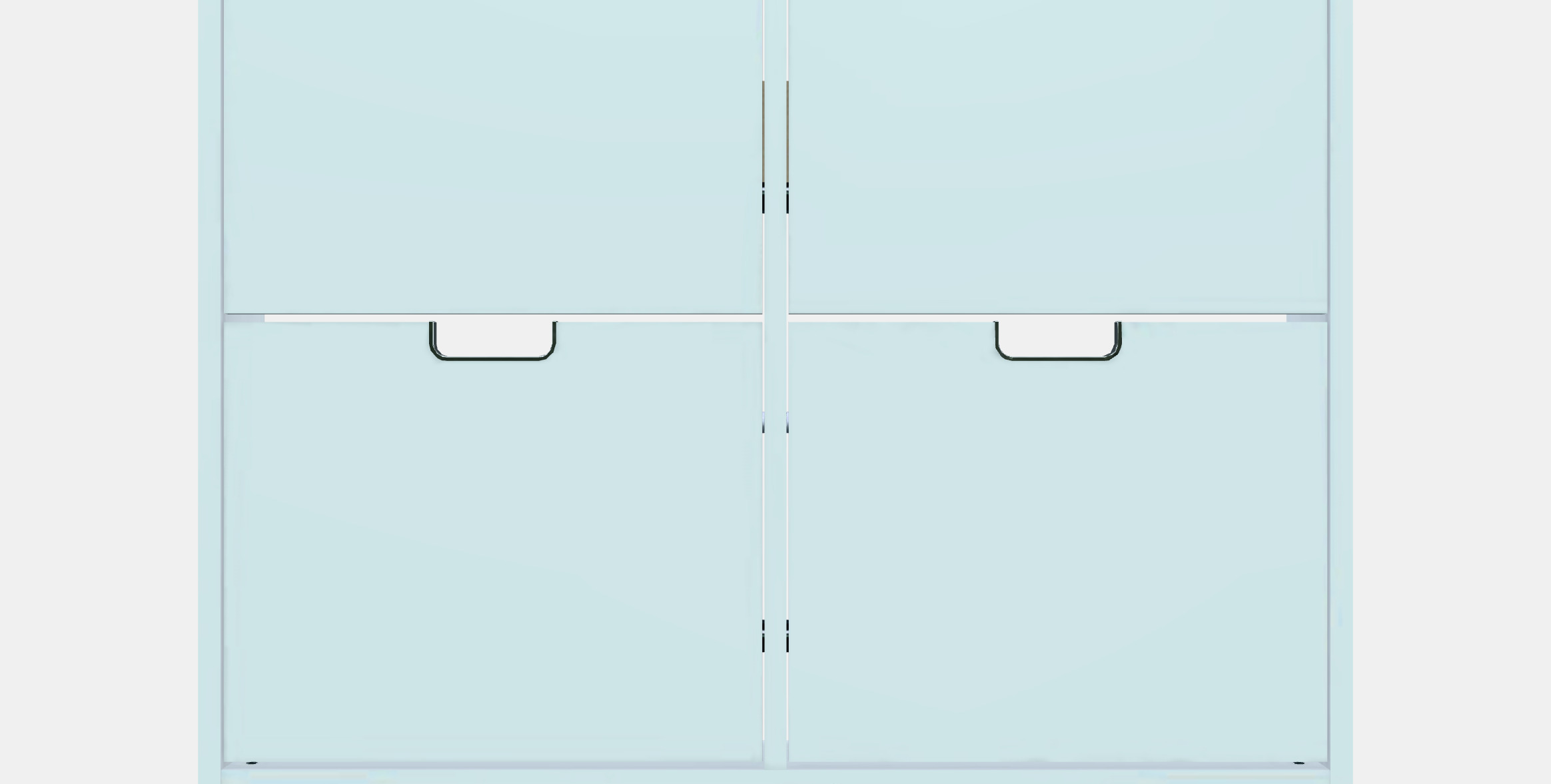 STALL Shoe cabinet with 4 compartments 1 3D model_11