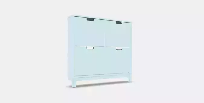 STALL Shoe cabinet with 4 compartments 1