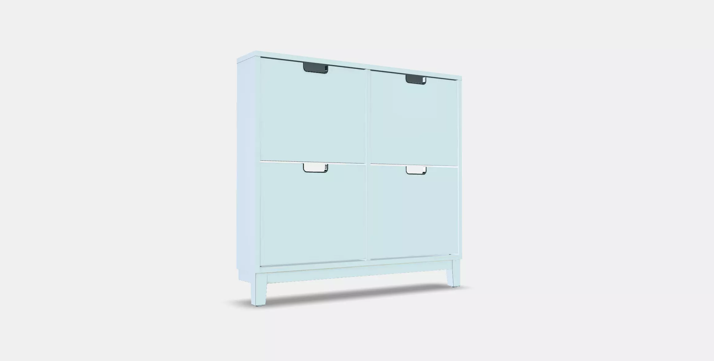 STALL Shoe cabinet with 4 compartments 1 3D model_0