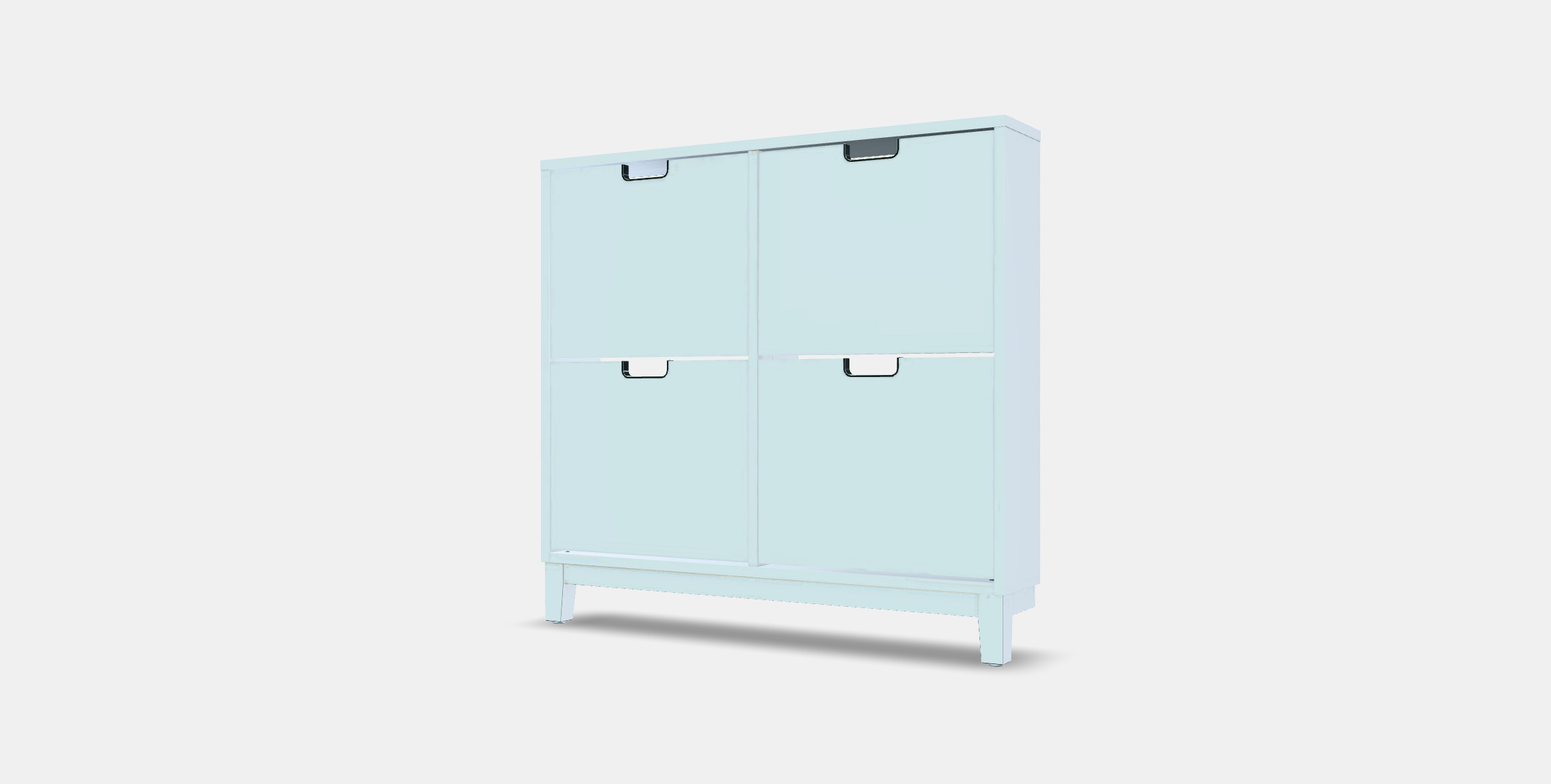 STALL Shoe cabinet with 4 compartments 1 3D model_12