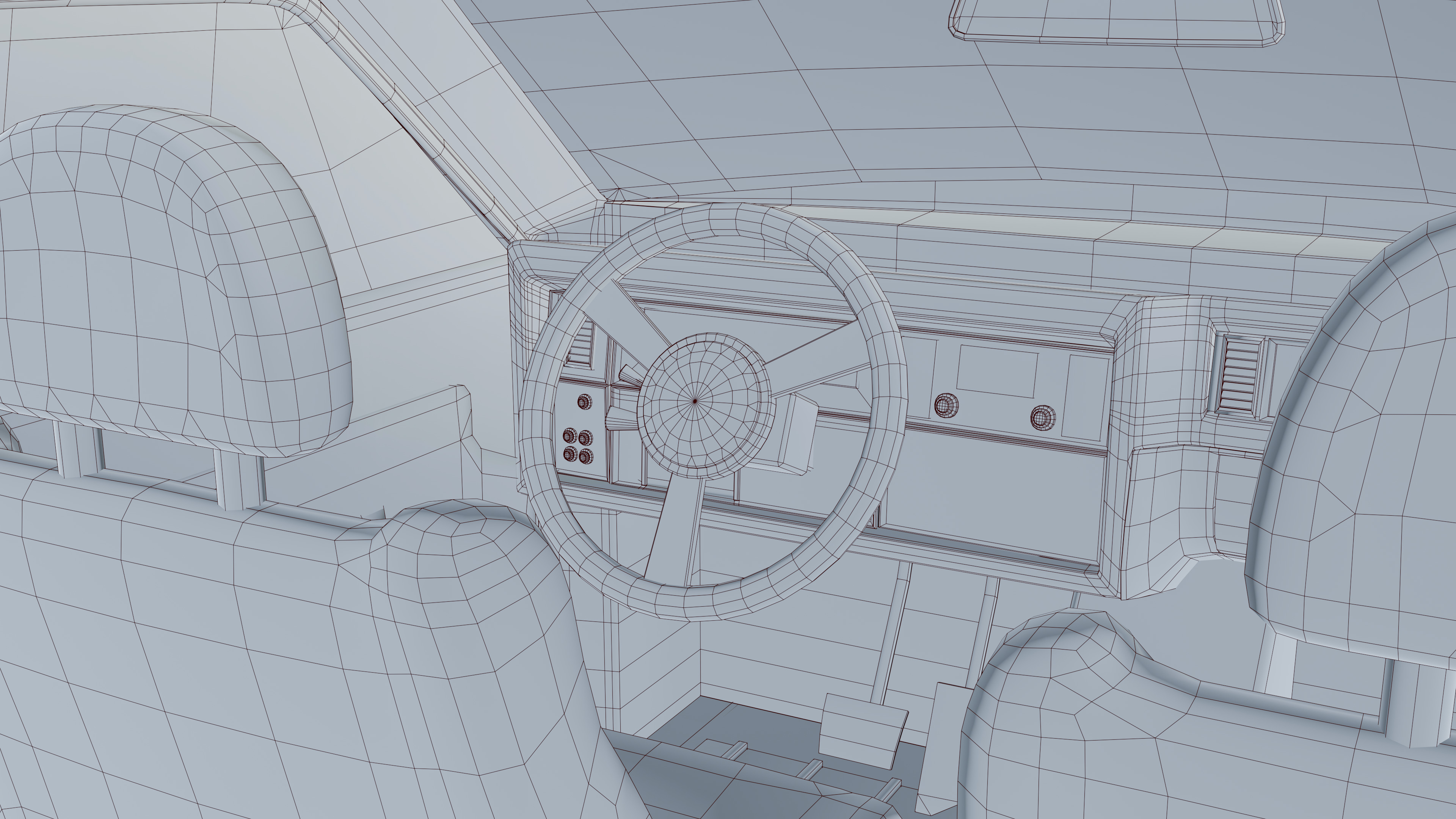 VEHICLES - Car 49 - LOW POLY Low-poly 3D model_7