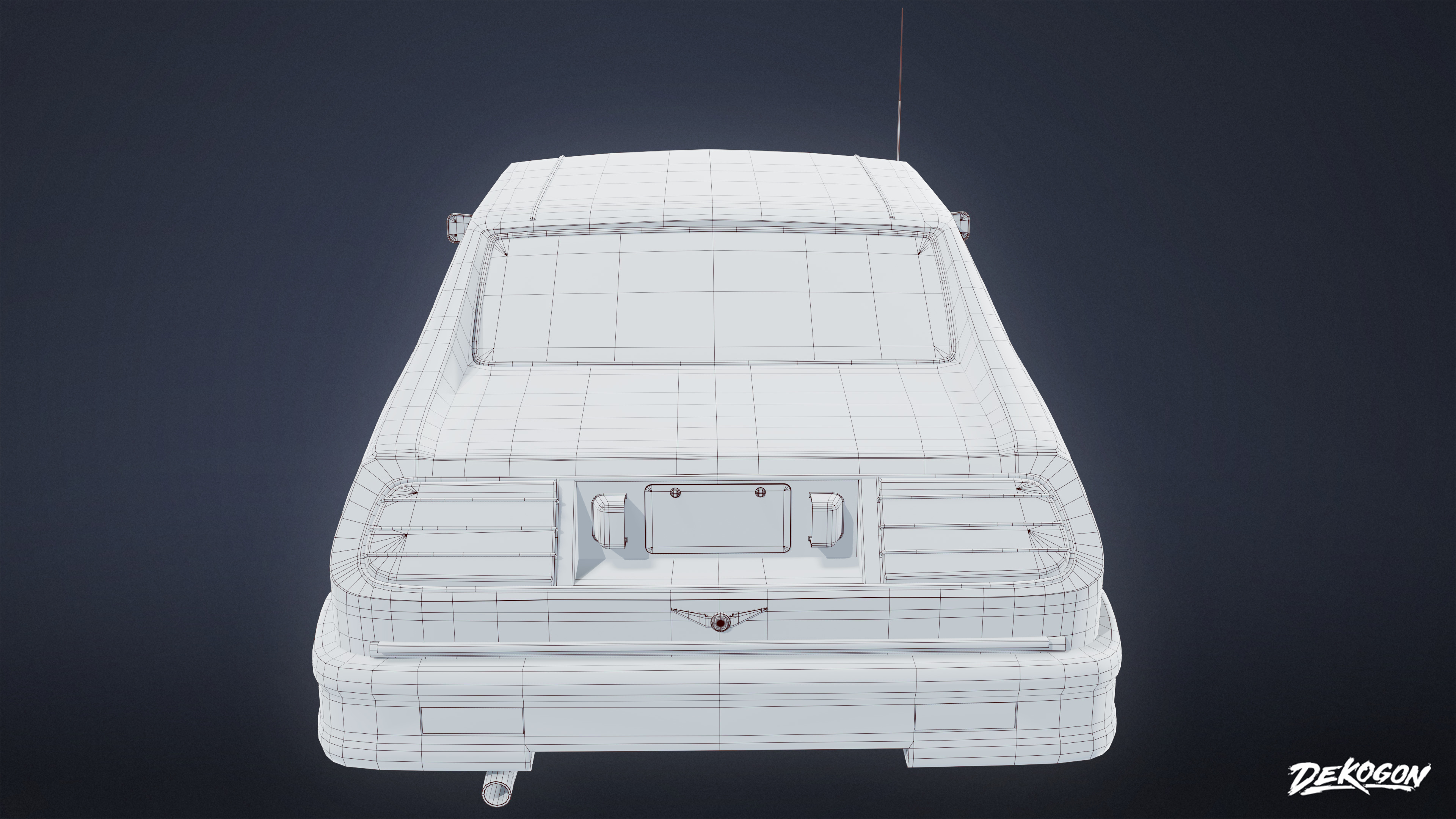 VEHICLES - Car 49 - LOW POLY Low-poly 3D model_8