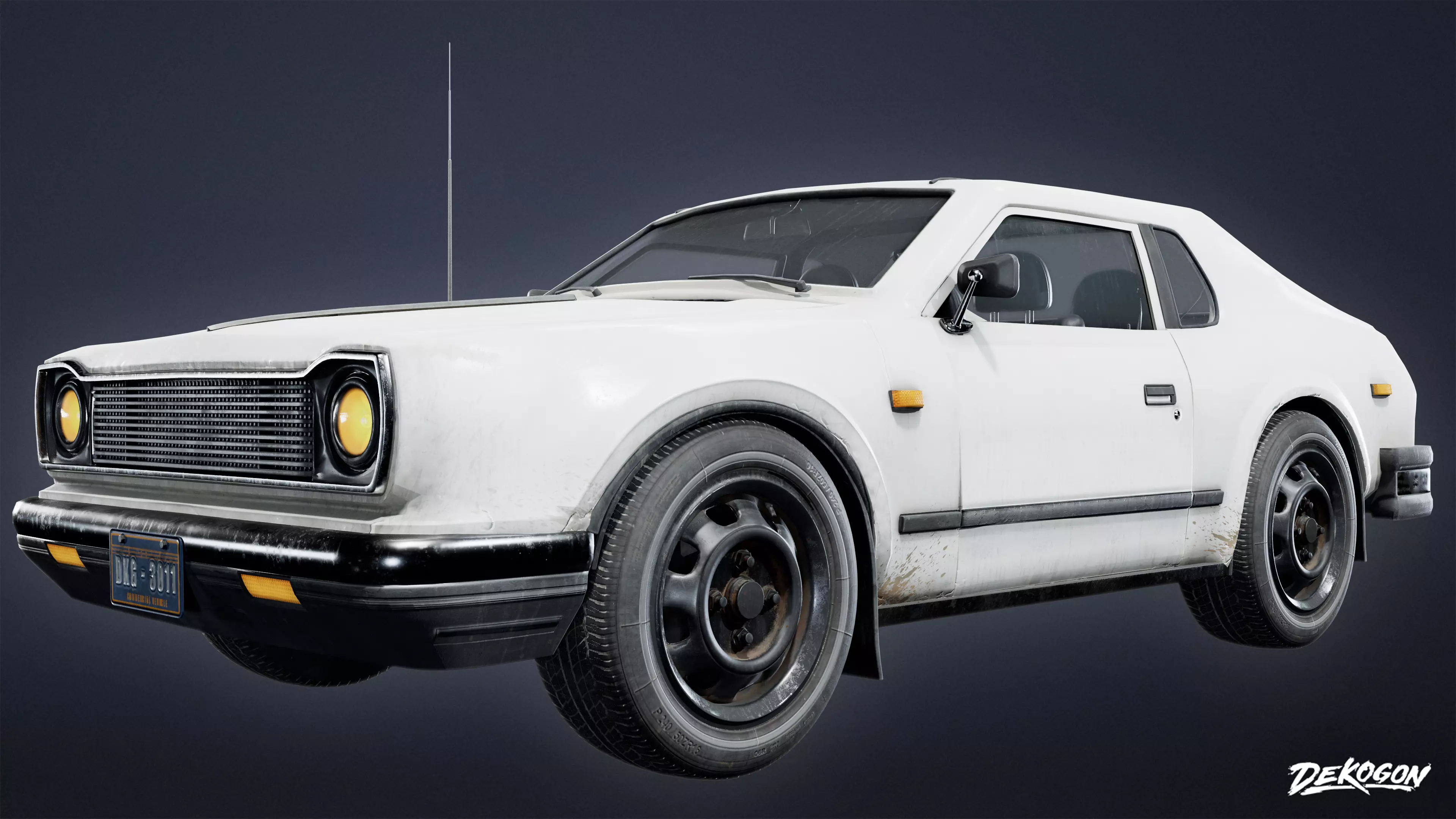 VEHICLES - Car 49 - LOW POLY Low-poly 3D model_0