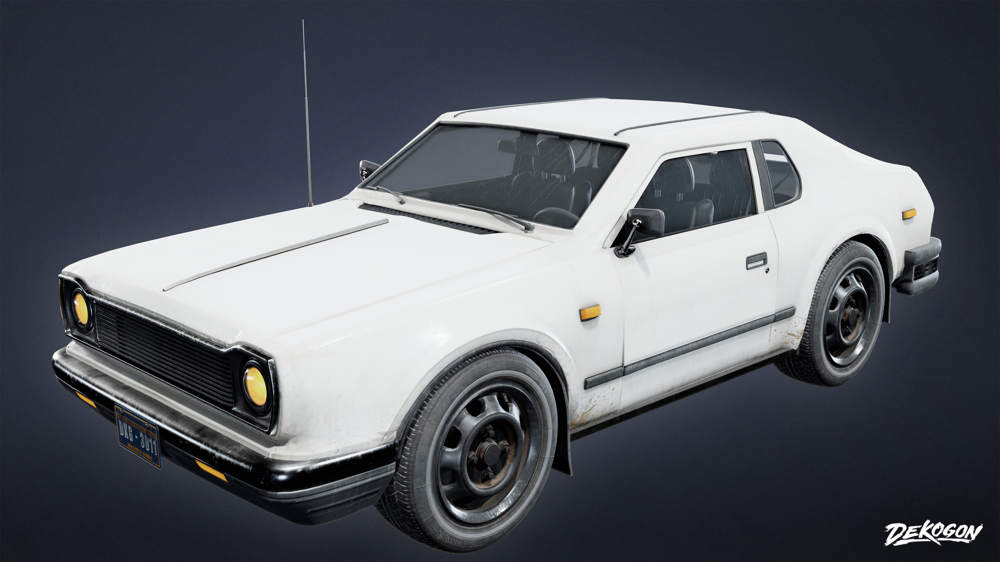 VEHICLES - Car 49 - LOW POLY Low-poly 3D model_2