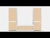 HAUGA TV-storage combination Low-poly 3D model_1