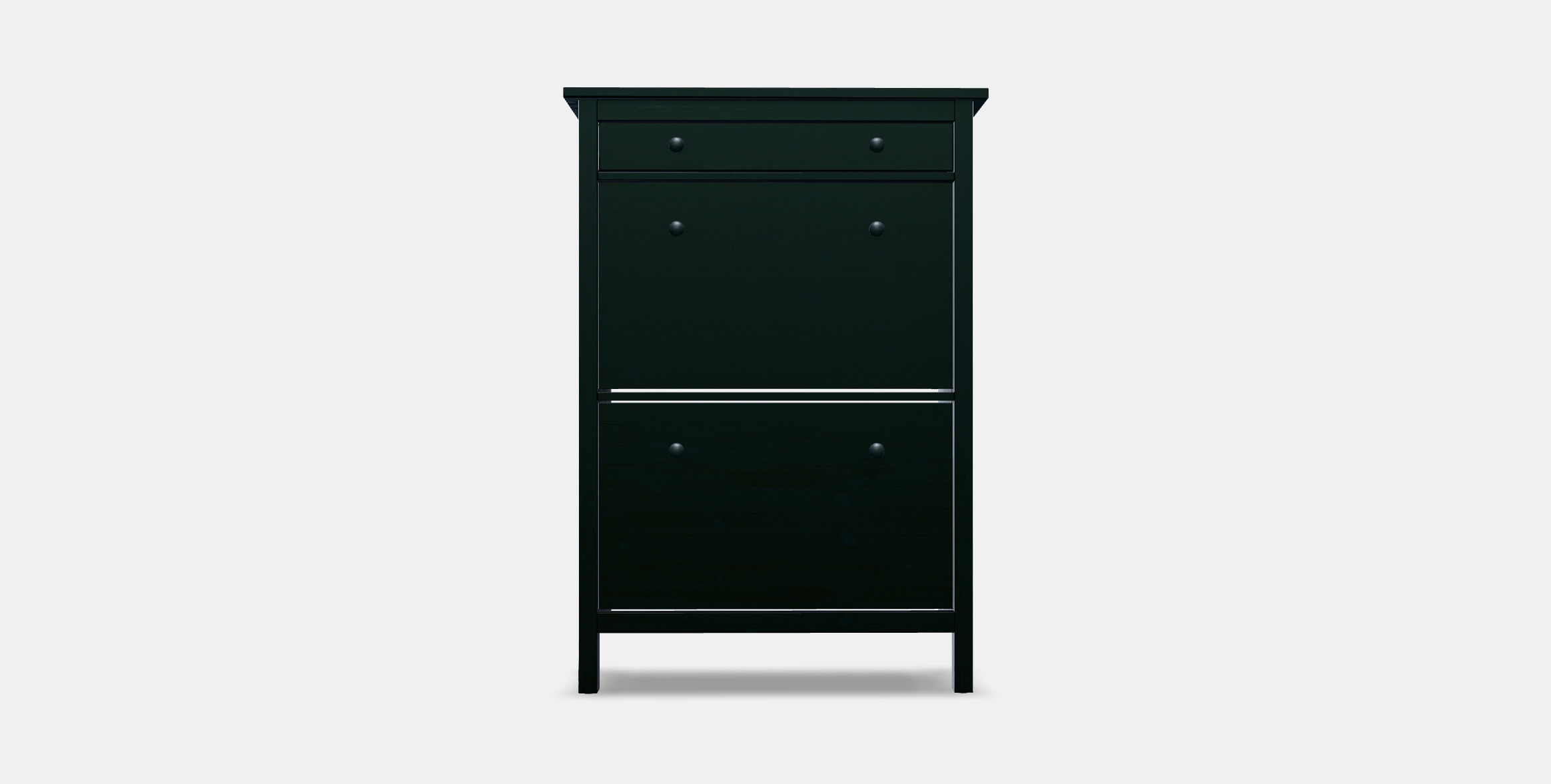 HEMNES Shoe cabinet with 2 compartments 3D model_8