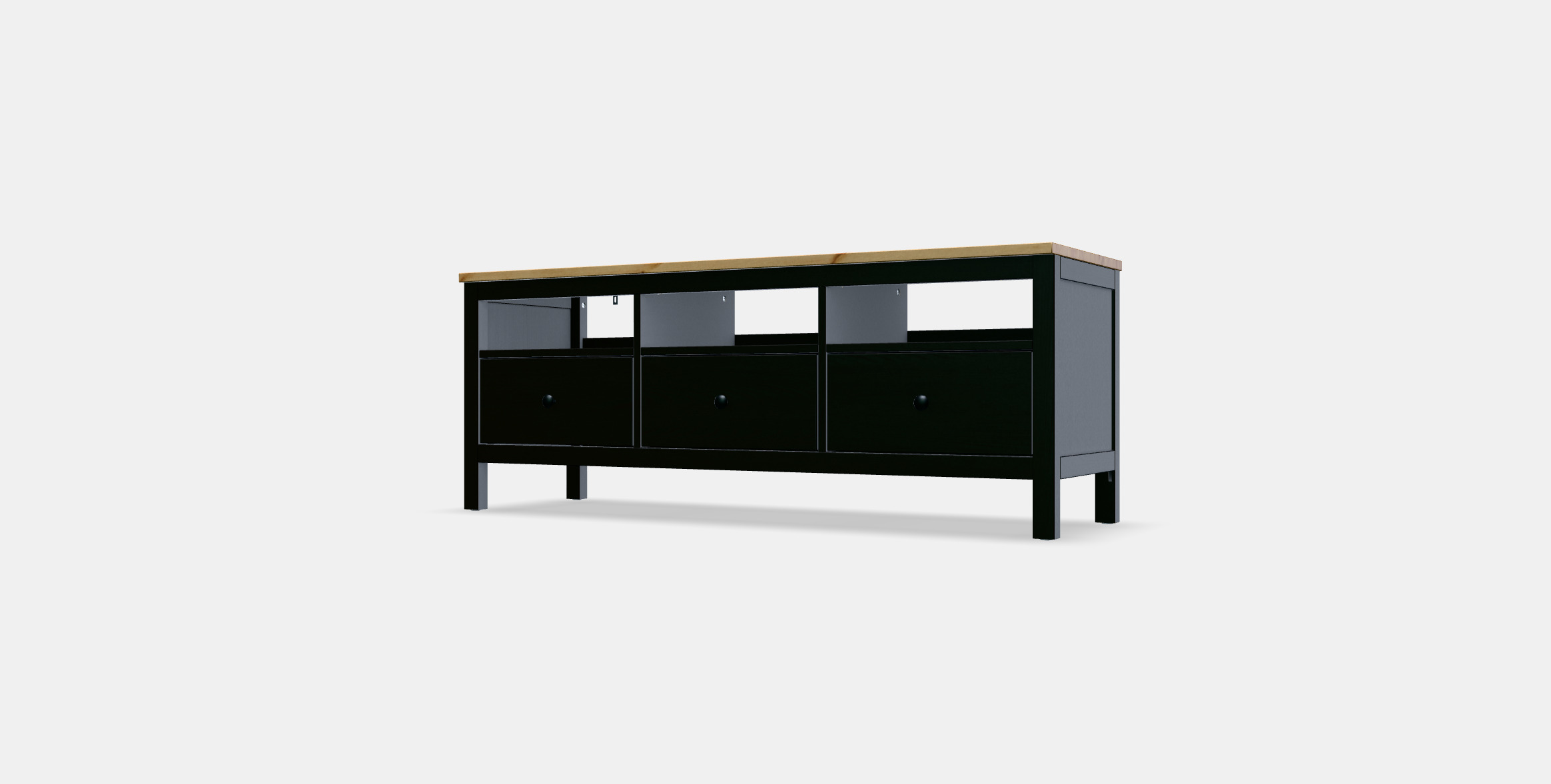 HEMNES TV bench 3D model_11