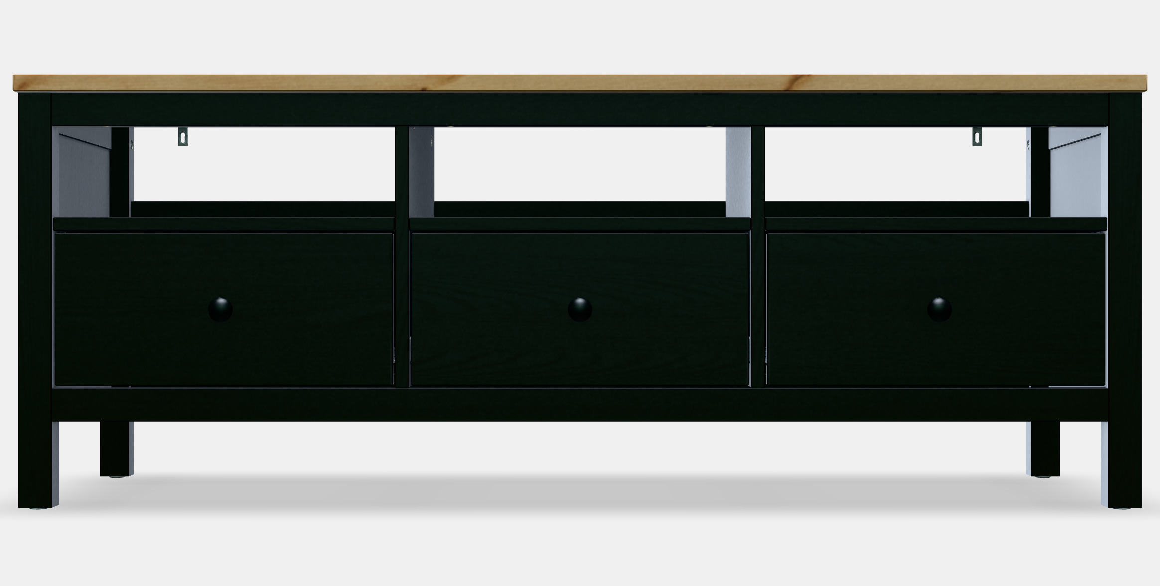 HEMNES TV bench 3D model_10