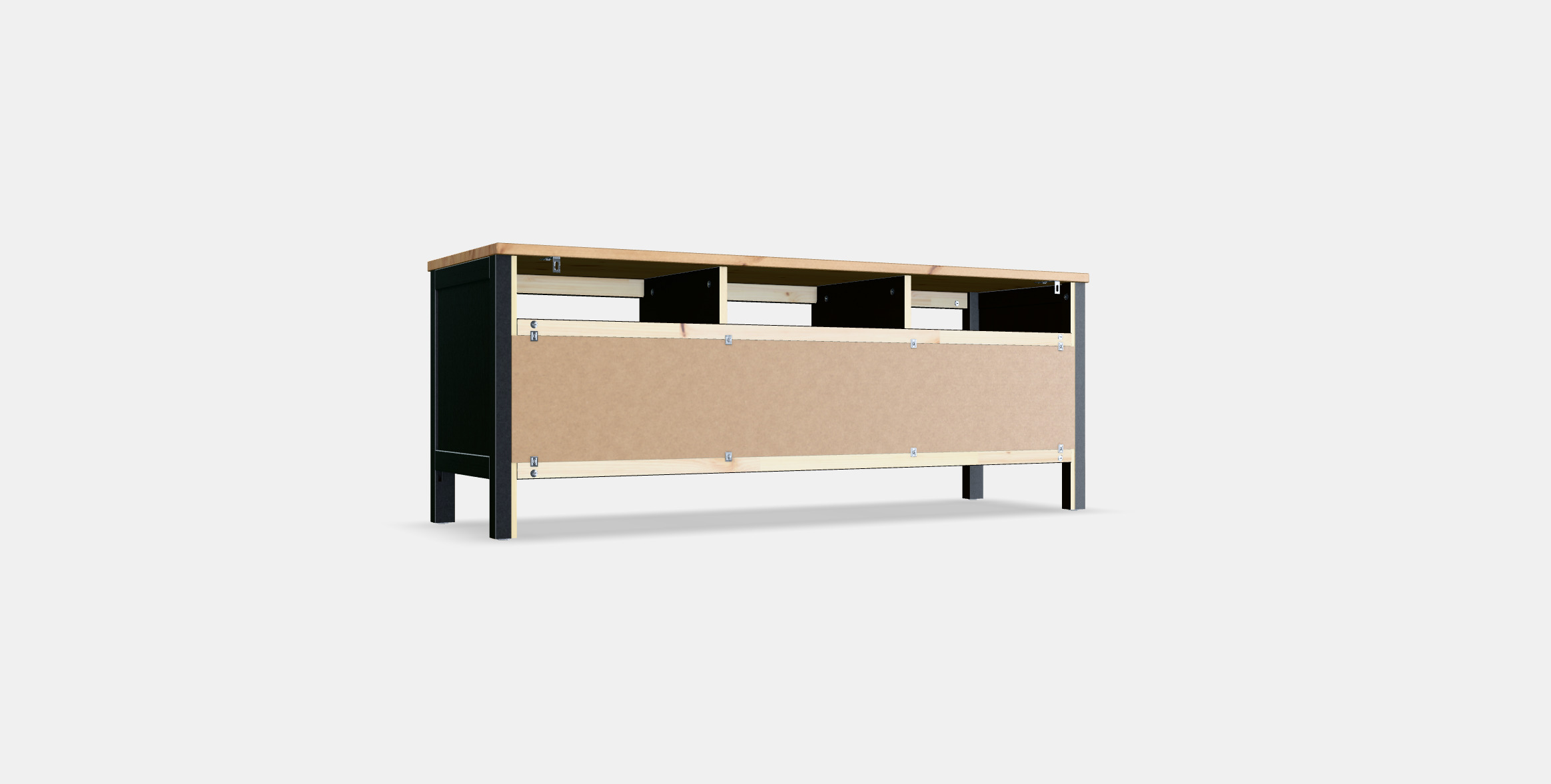 HEMNES TV bench 3D model_16