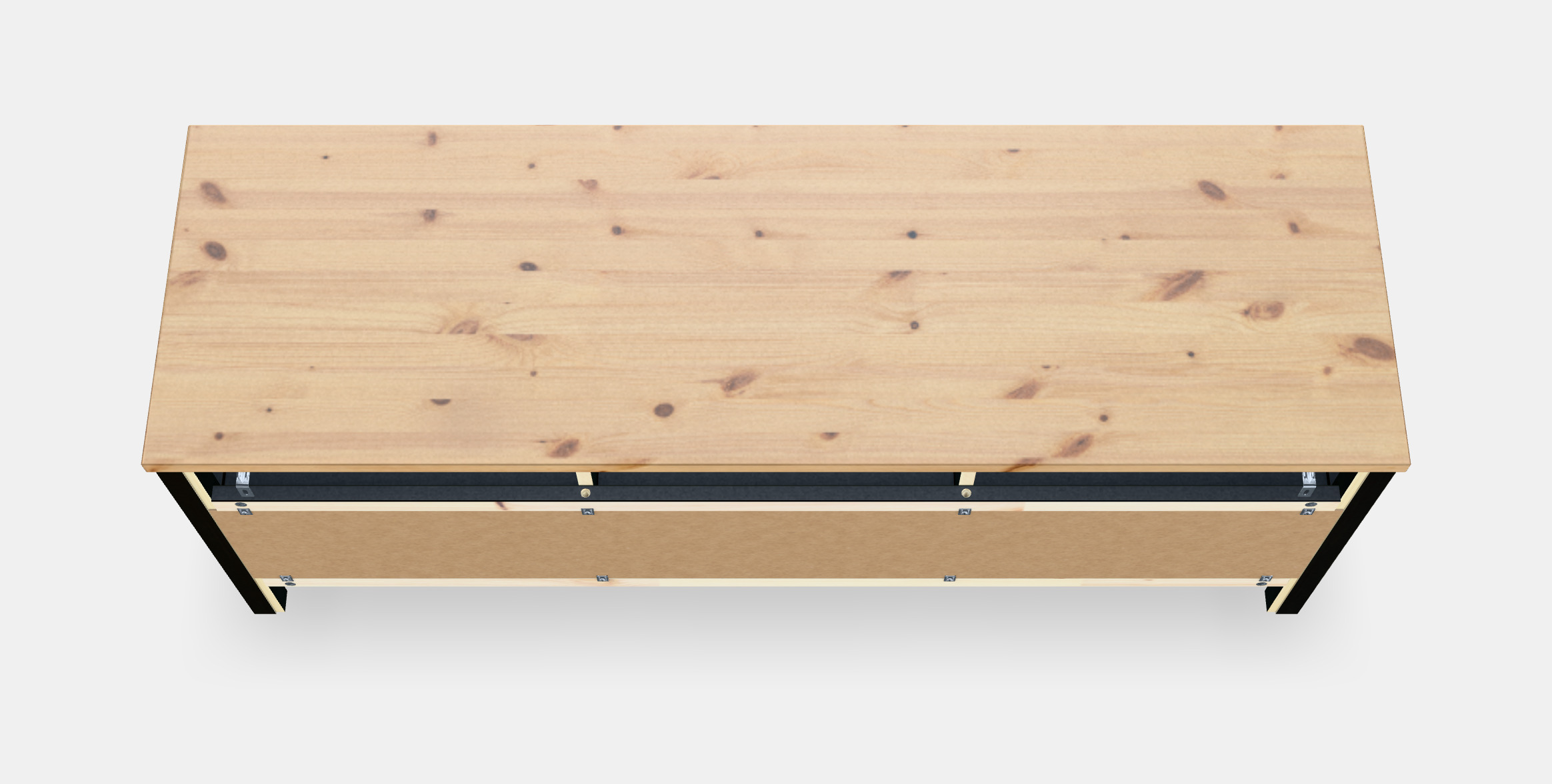 HEMNES TV bench 3D model_7