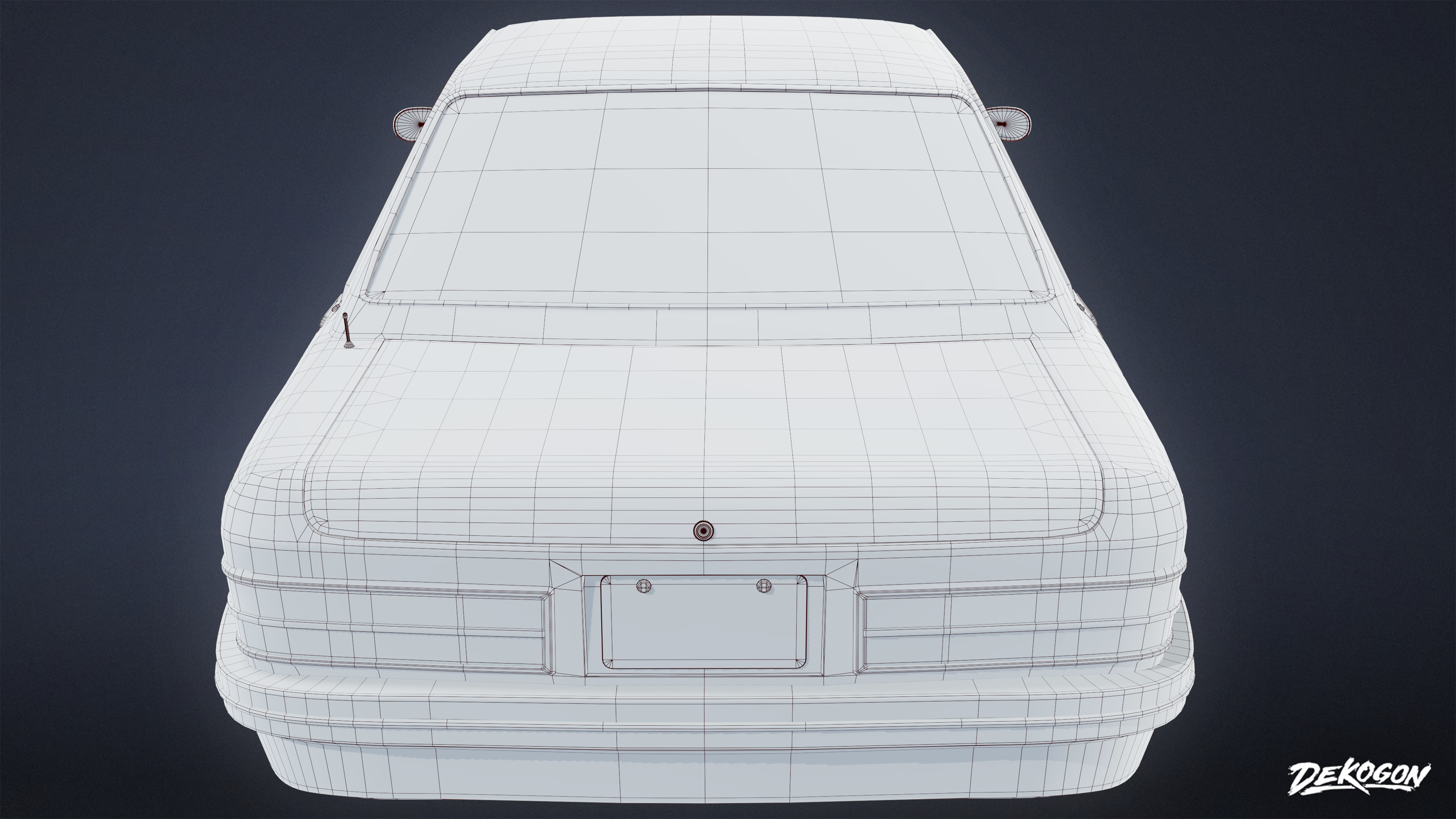 VEHICLES - Car 54 - LOW POLY Low-poly 3D model_8