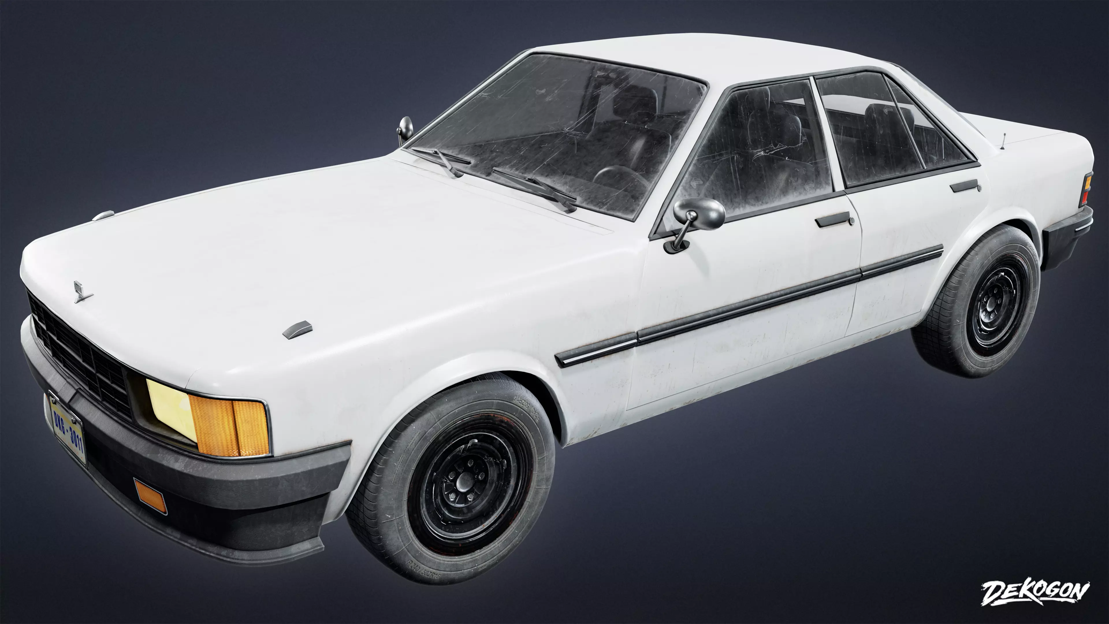 VEHICLES - Car 54 - LOW POLY Low-poly 3D model_0