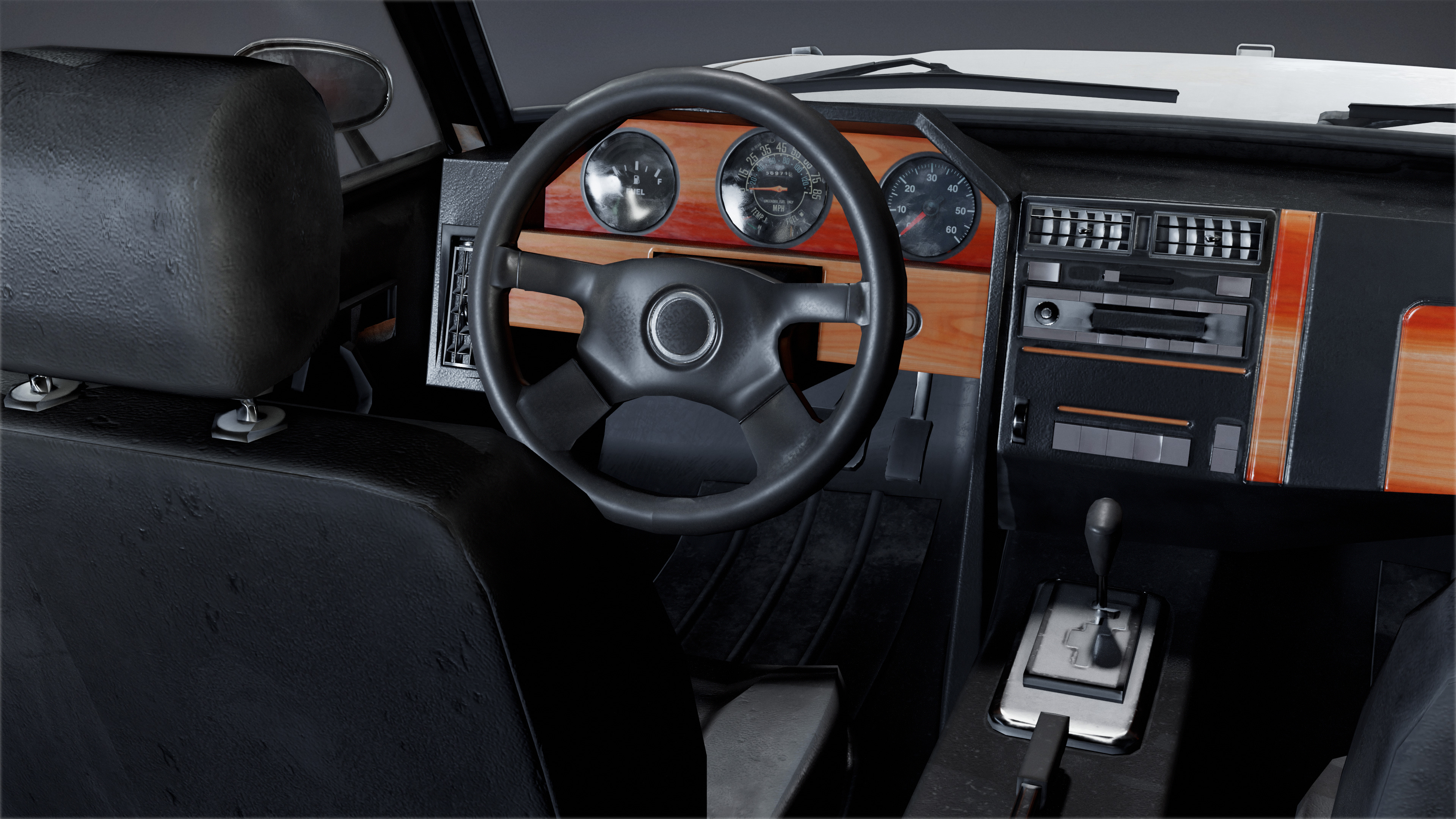 VEHICLES - Car 54 - LOW POLY Low-poly 3D model_6