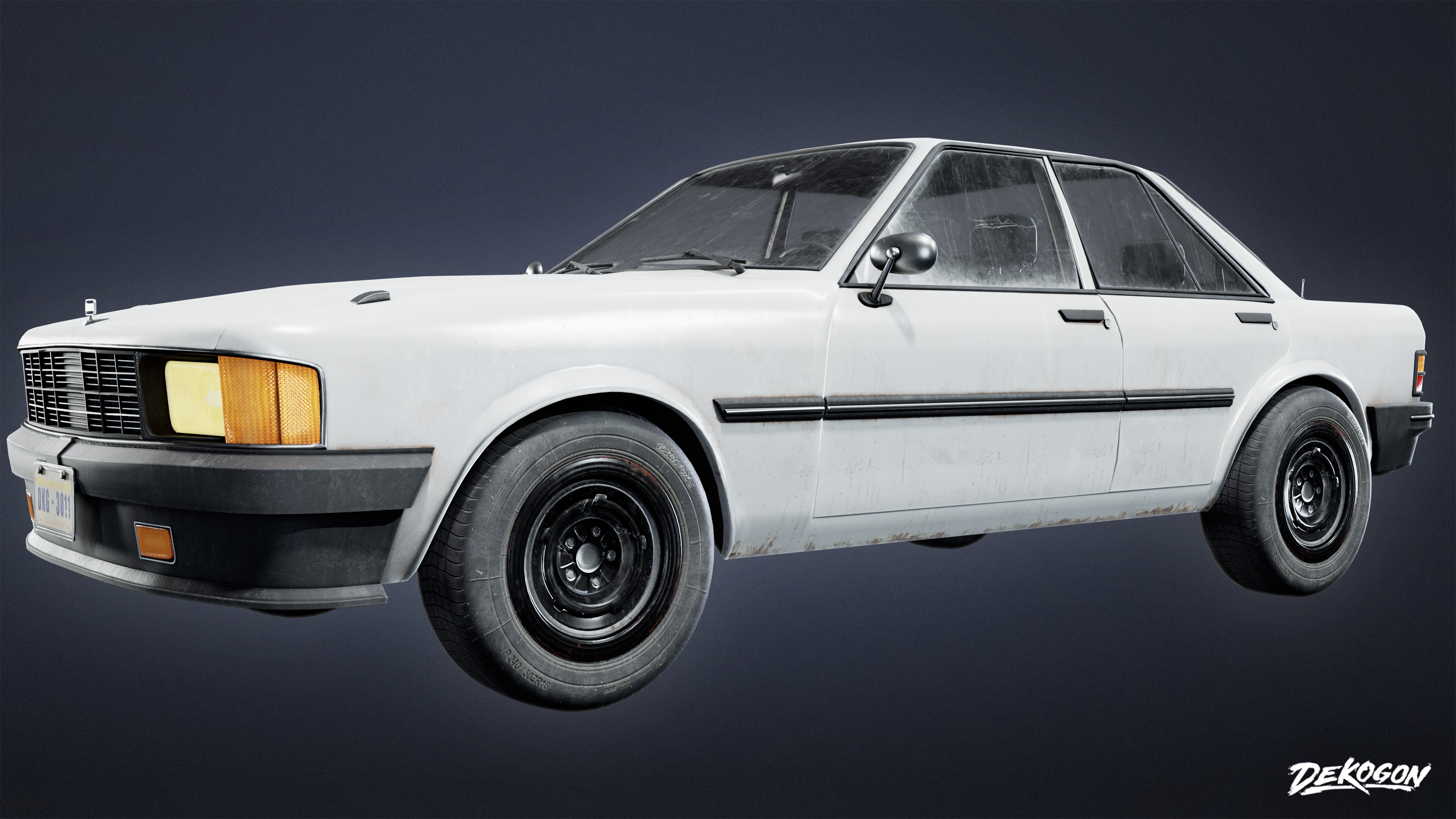 VEHICLES - Car 54 - LOW POLY Low-poly 3D model_1