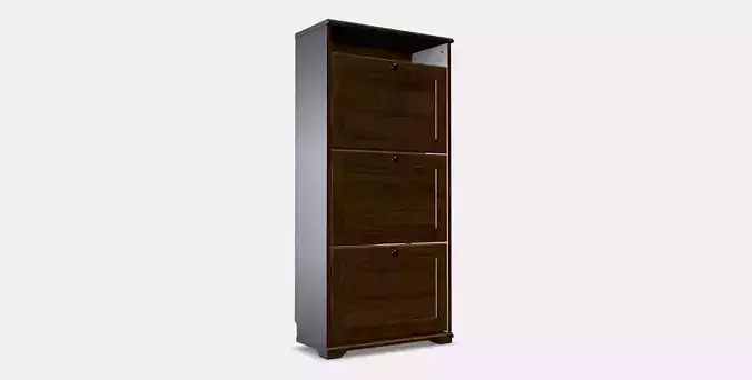 BRUSALI Shoe cabinet with 3 compartments 1