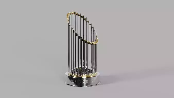 Commissioners Trophy MLB World Series 3D model