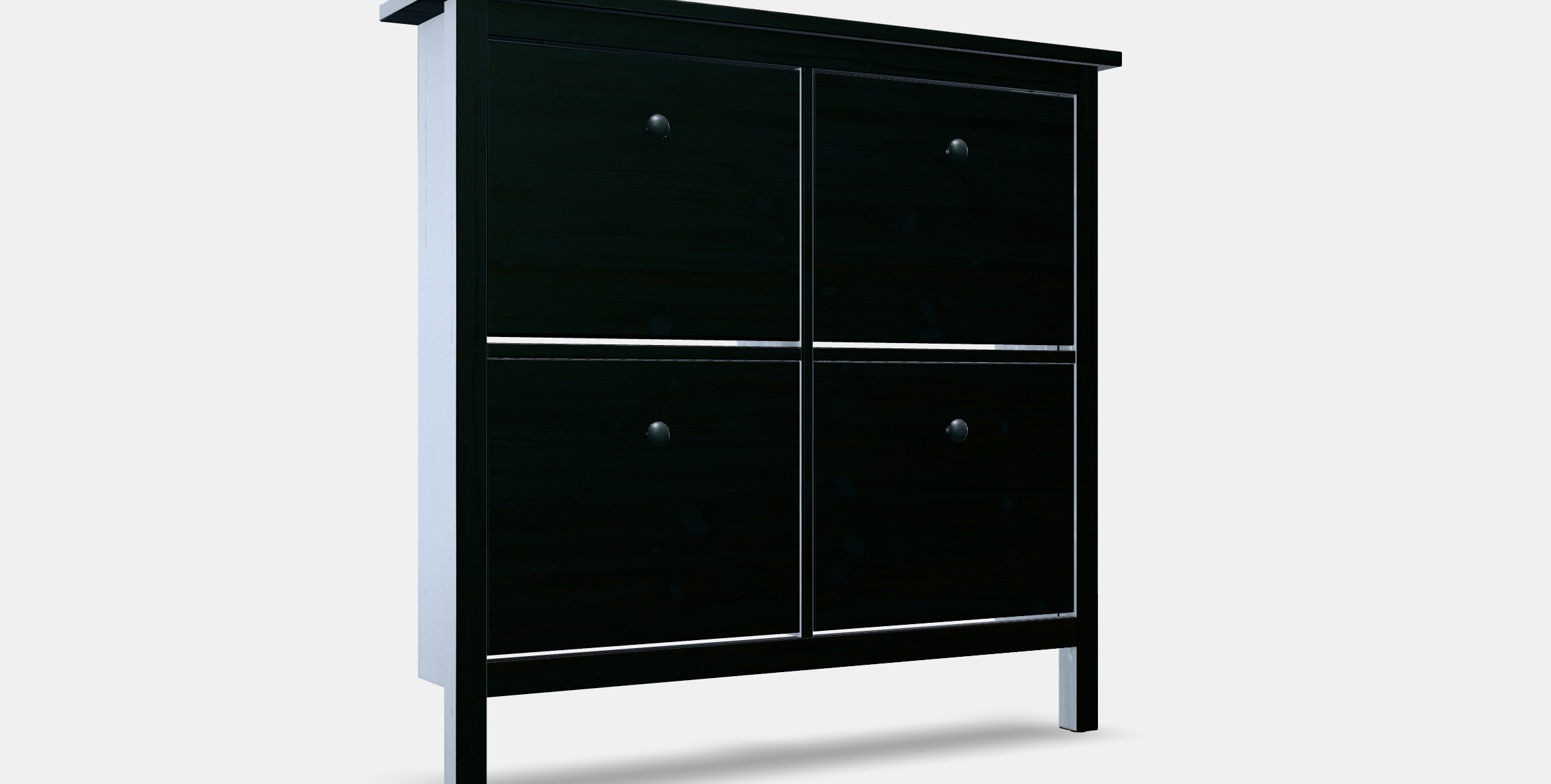 HEMNES shoe cabinet 4 compartments 3D model_10