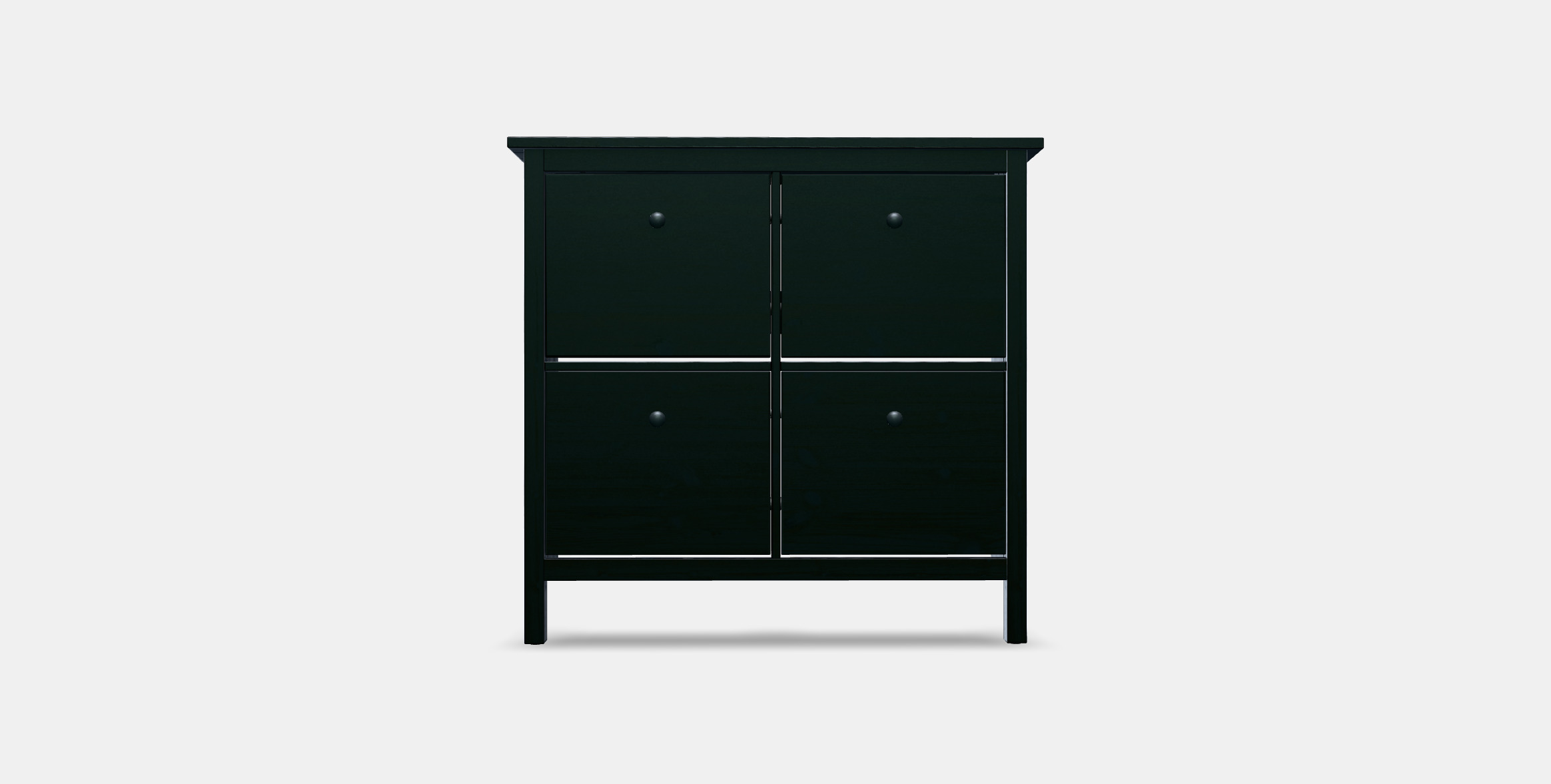 HEMNES shoe cabinet 4 compartments 3D model_9