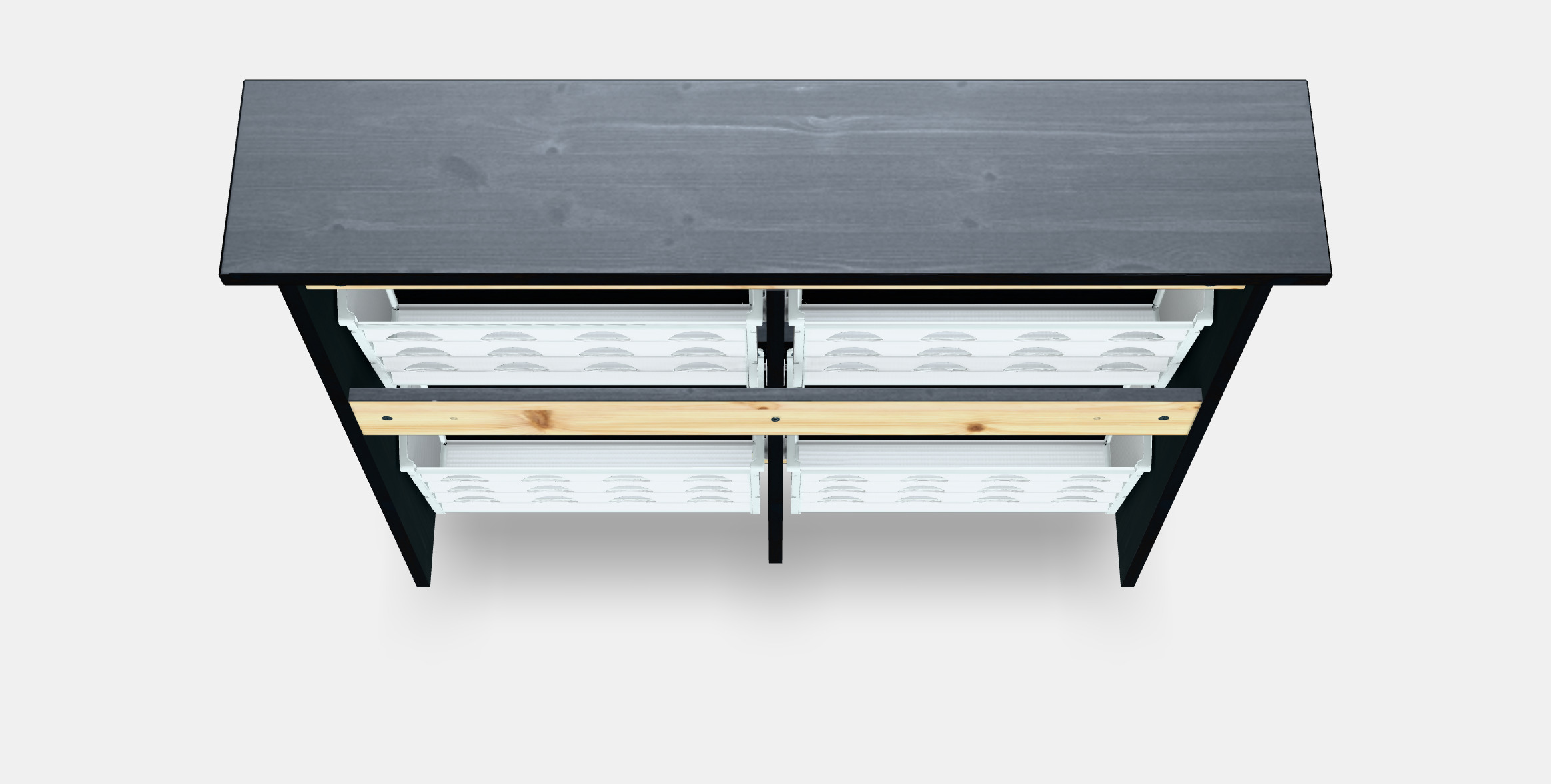 HEMNES shoe cabinet 4 compartments 3D model_6