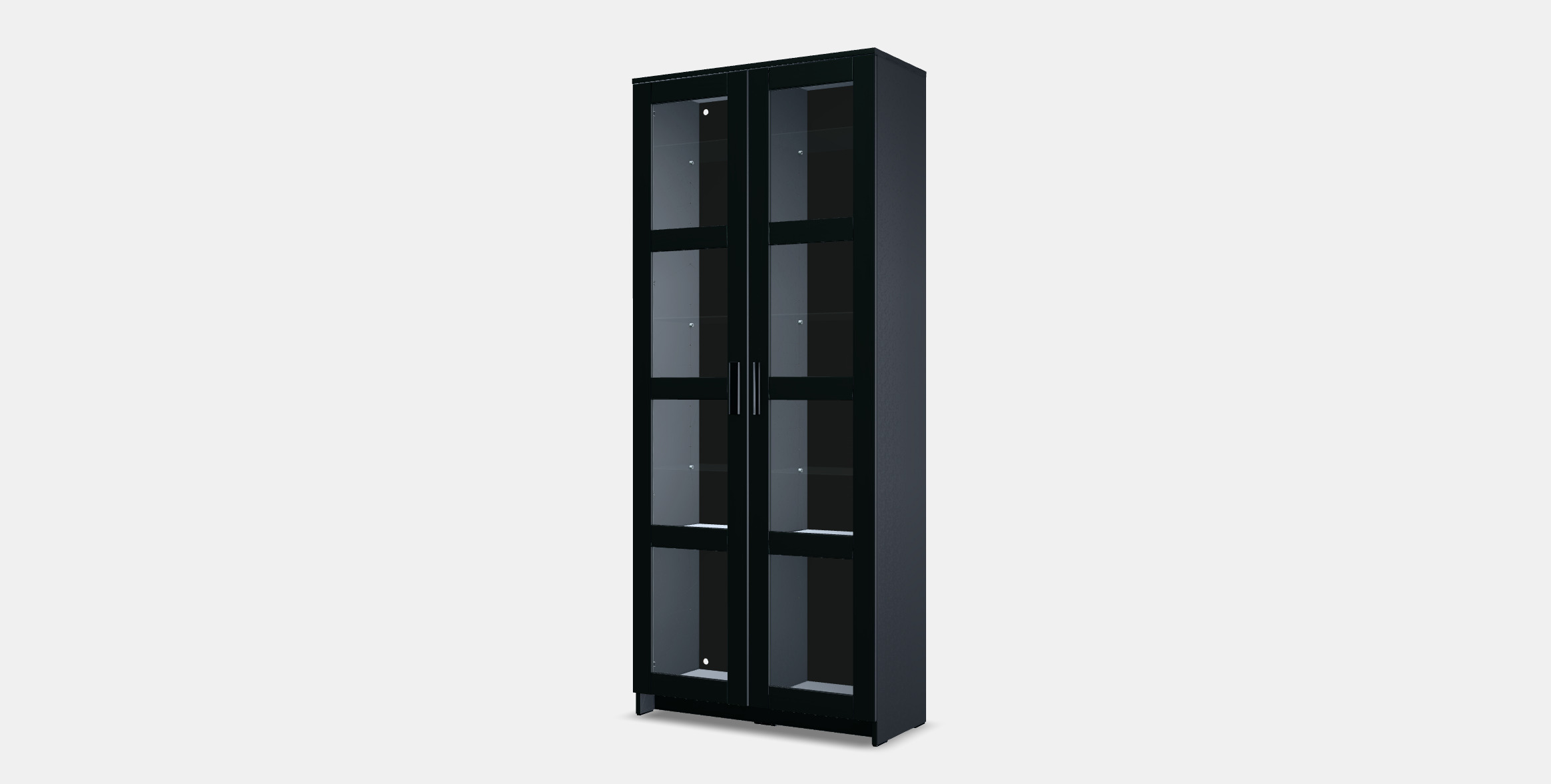 BRIMNES Glass-door cabinet 3D model_12