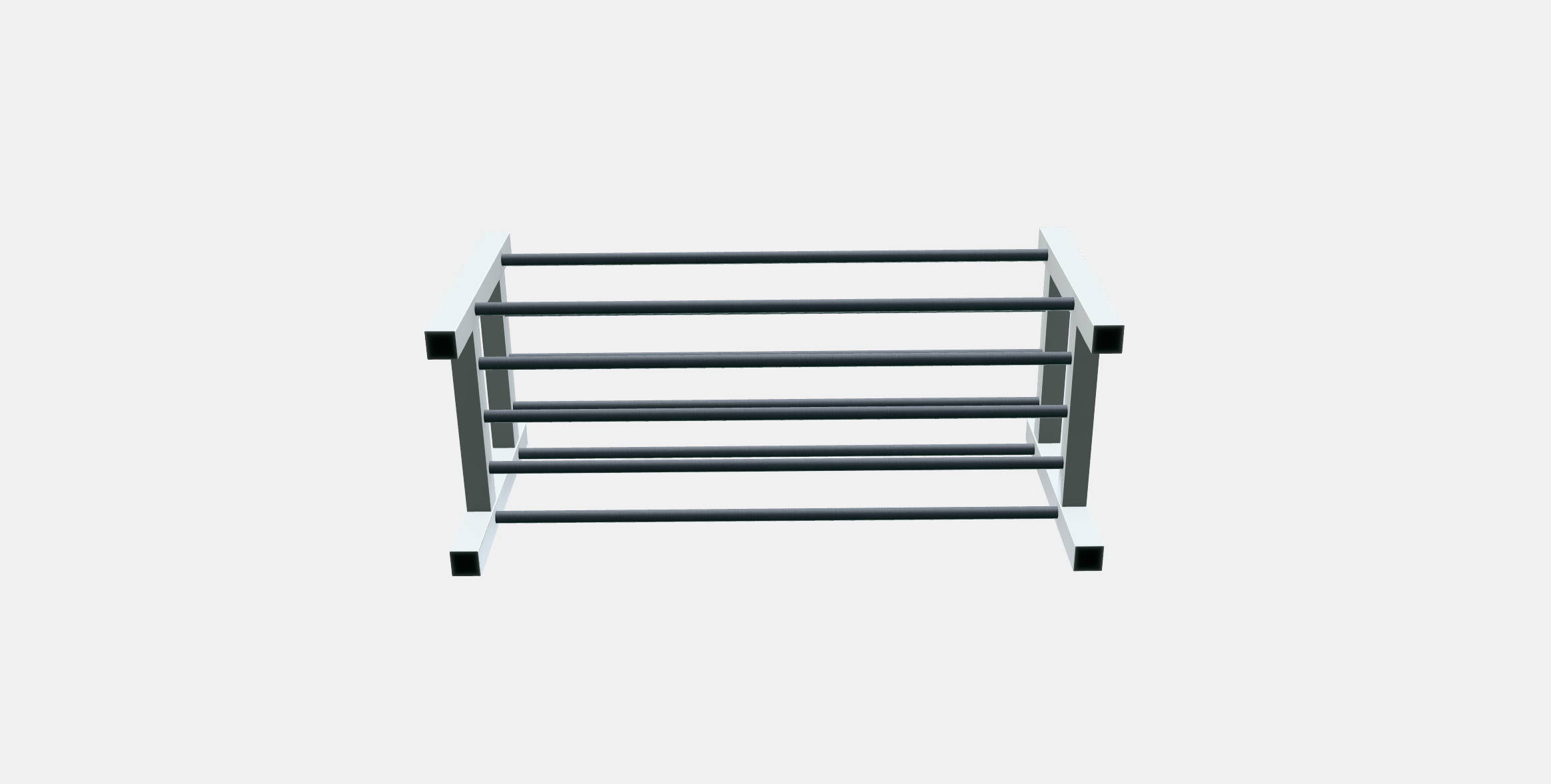 TJUSIG Shoe rack 1 Low-poly 3D model_6