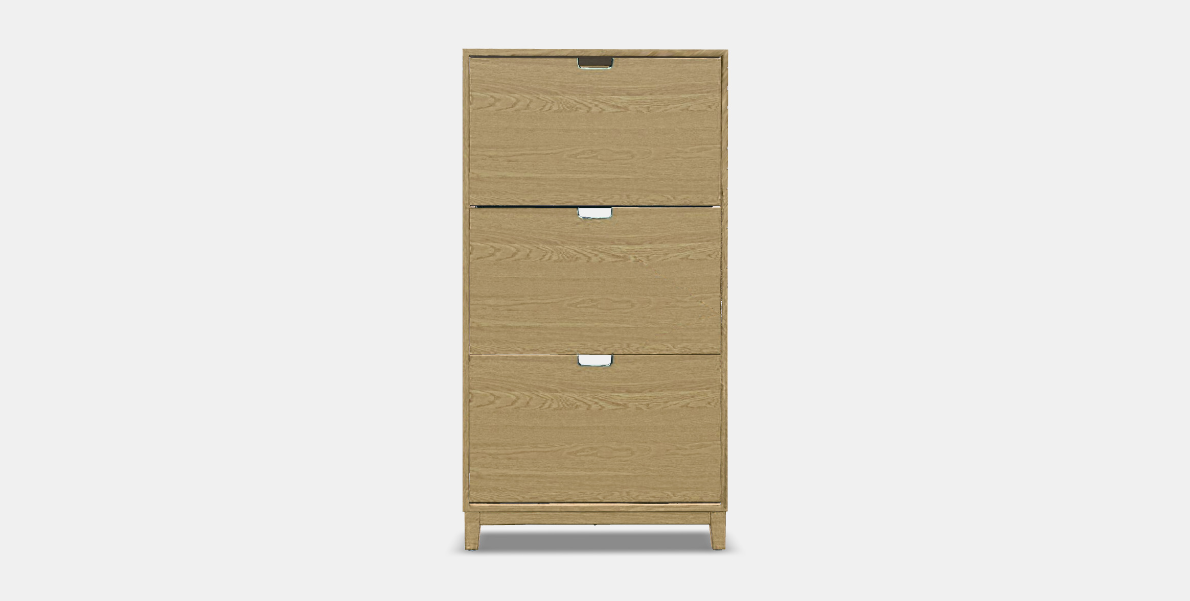 STALL Shoe cabinet with 3 compartments 1 Low-poly 3D model_9