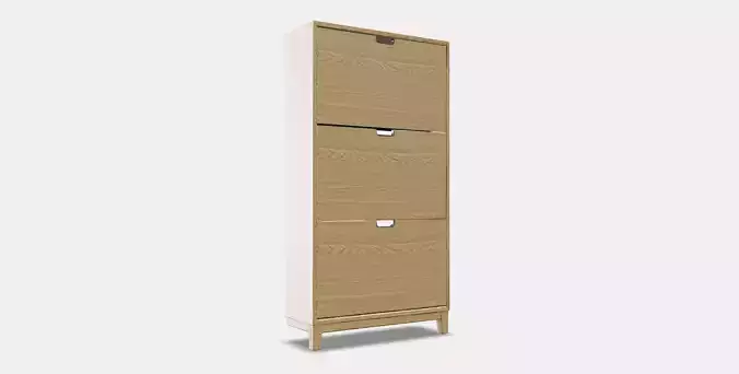 STALL Shoe cabinet with 3 compartments 1