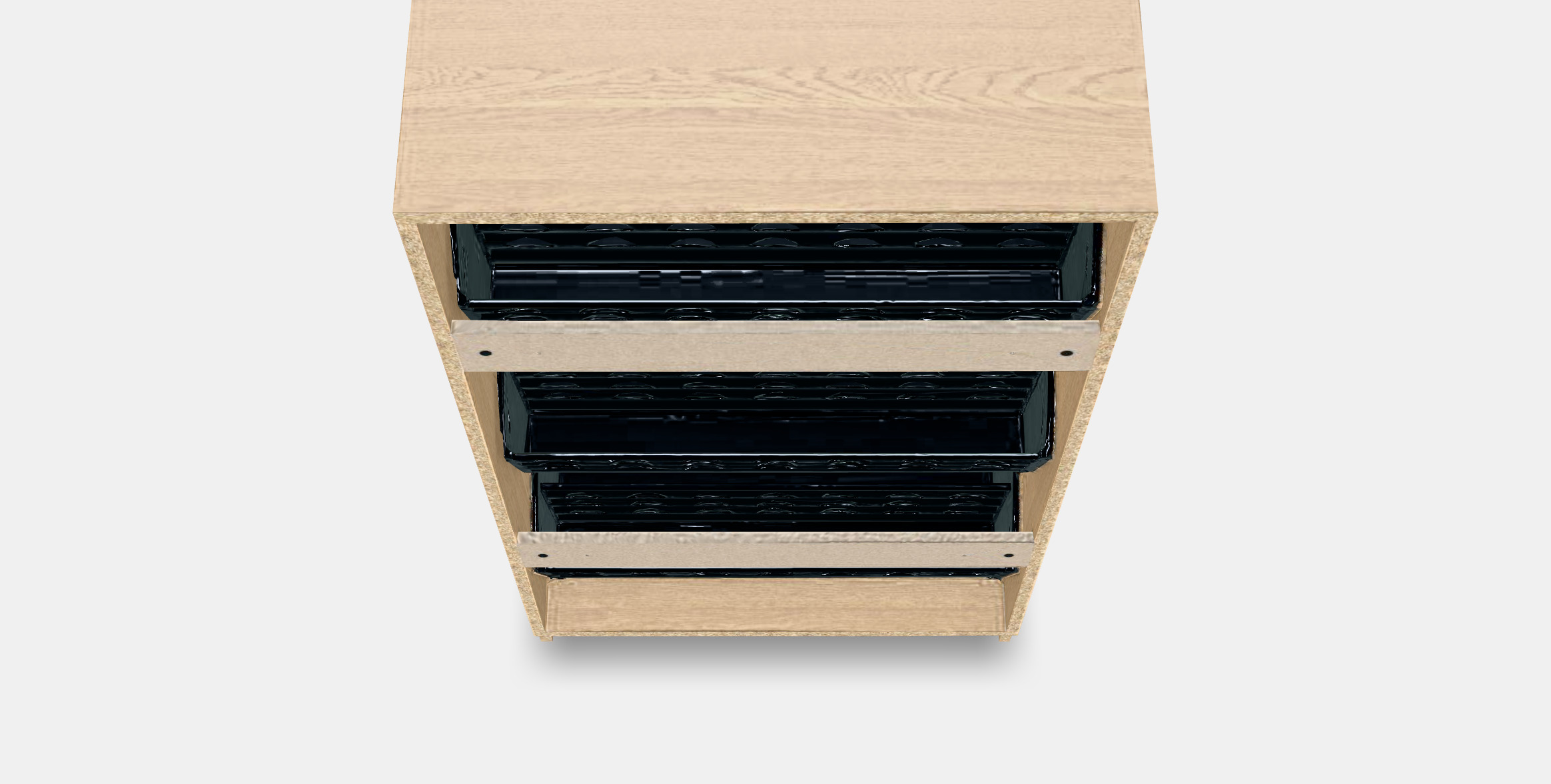 STALL Shoe cabinet with 3 compartments 1 Low-poly 3D model_6