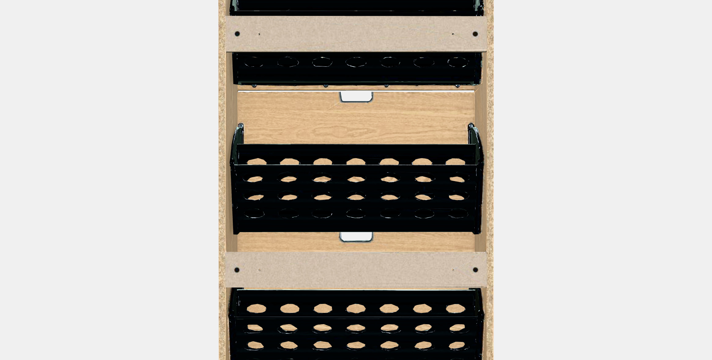 STALL Shoe cabinet with 3 compartments 1 Low-poly 3D model_15