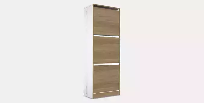 BISSA Shoe cabinet with 3 compartments 2
