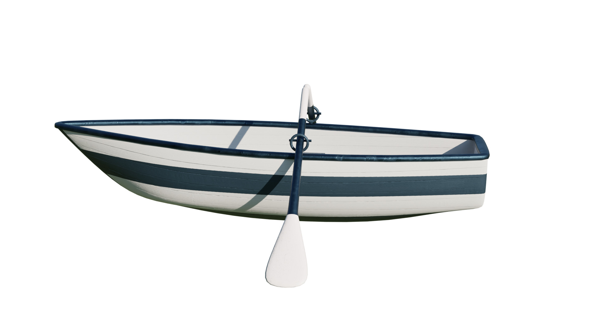 Fishing Boat Low-poly 3D model_35