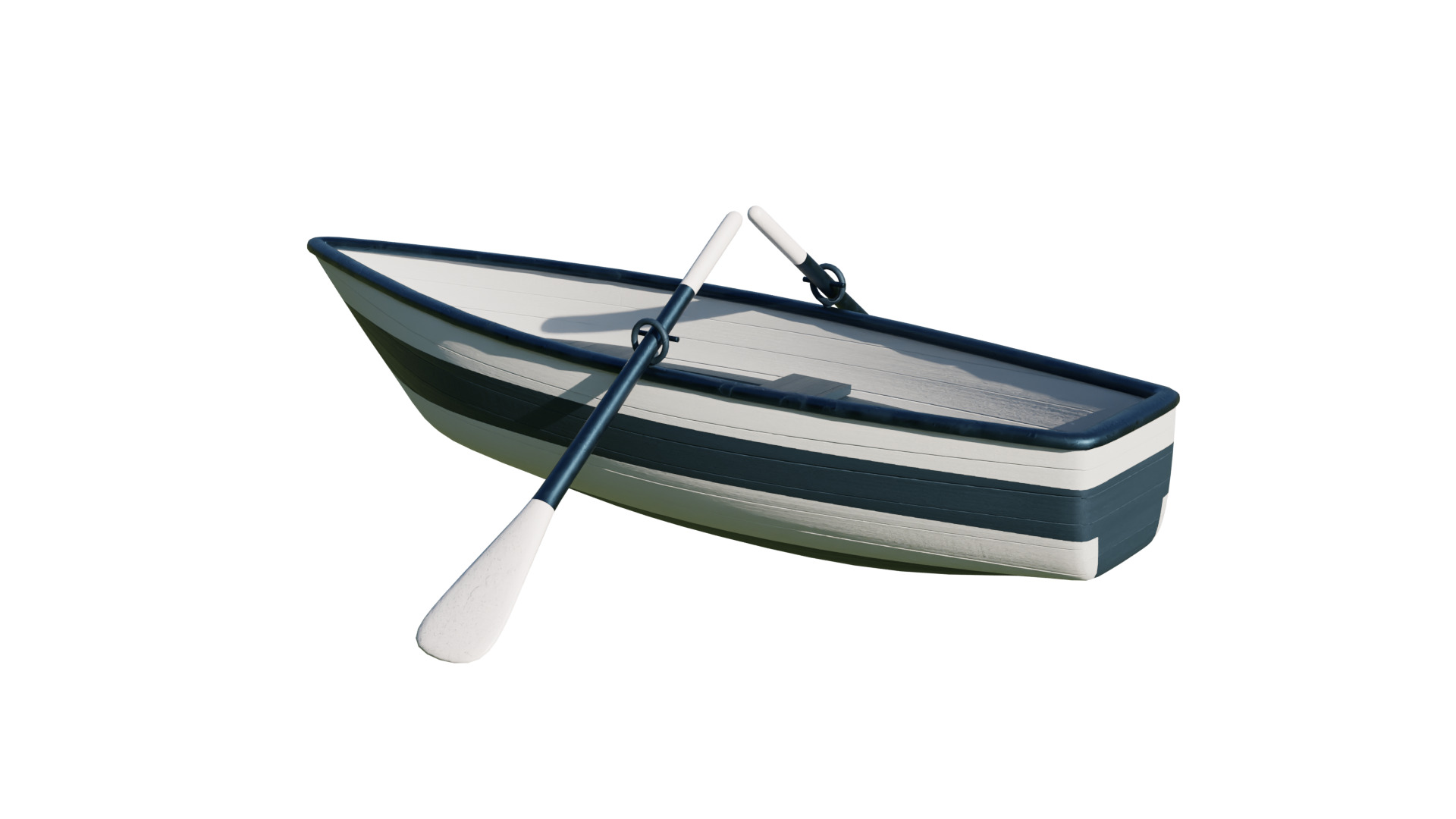 Fishing Boat Low-poly 3D model_32