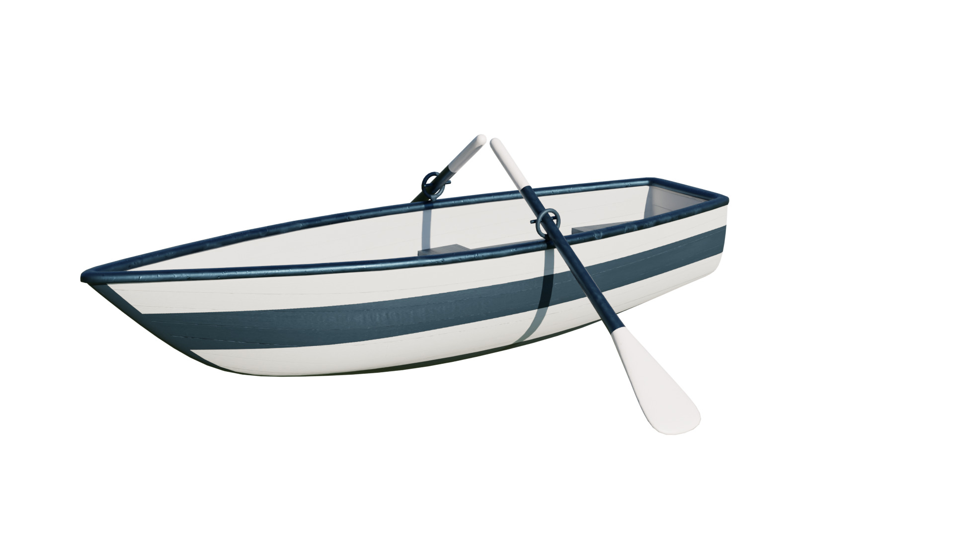 Fishing Boat Low-poly 3D model_39