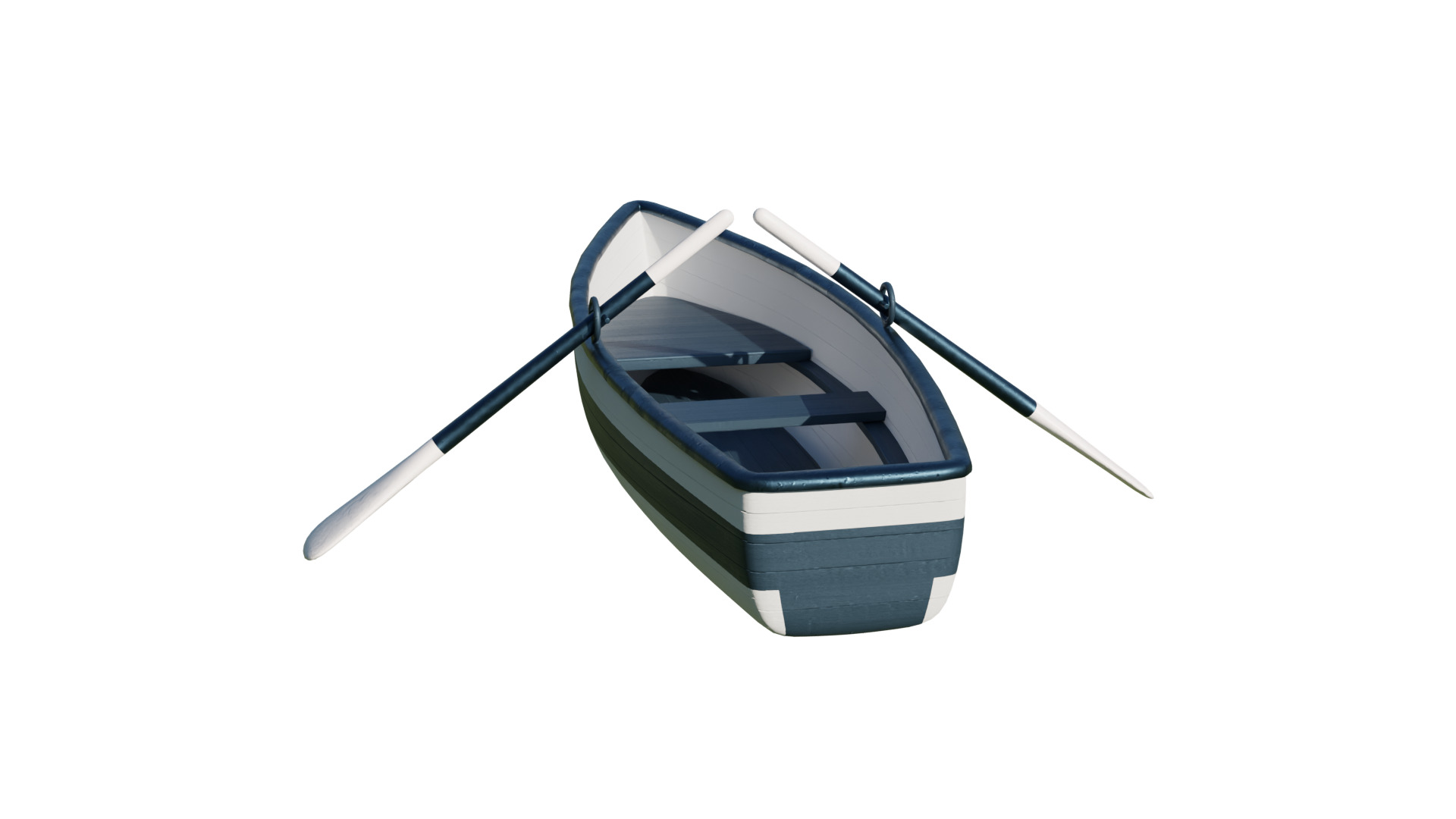 Fishing Boat Low-poly 3D model_28
