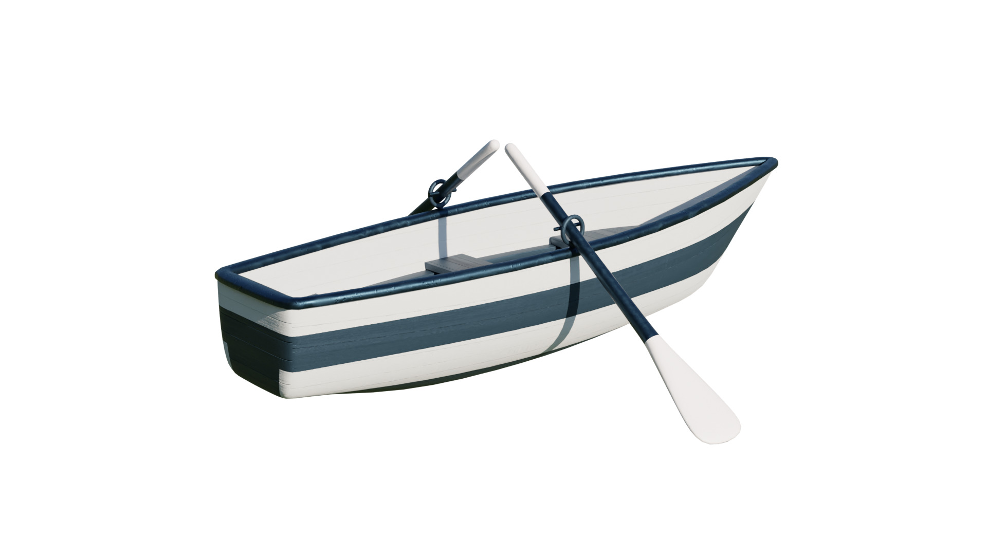 Fishing Boat Low-poly 3D model_22