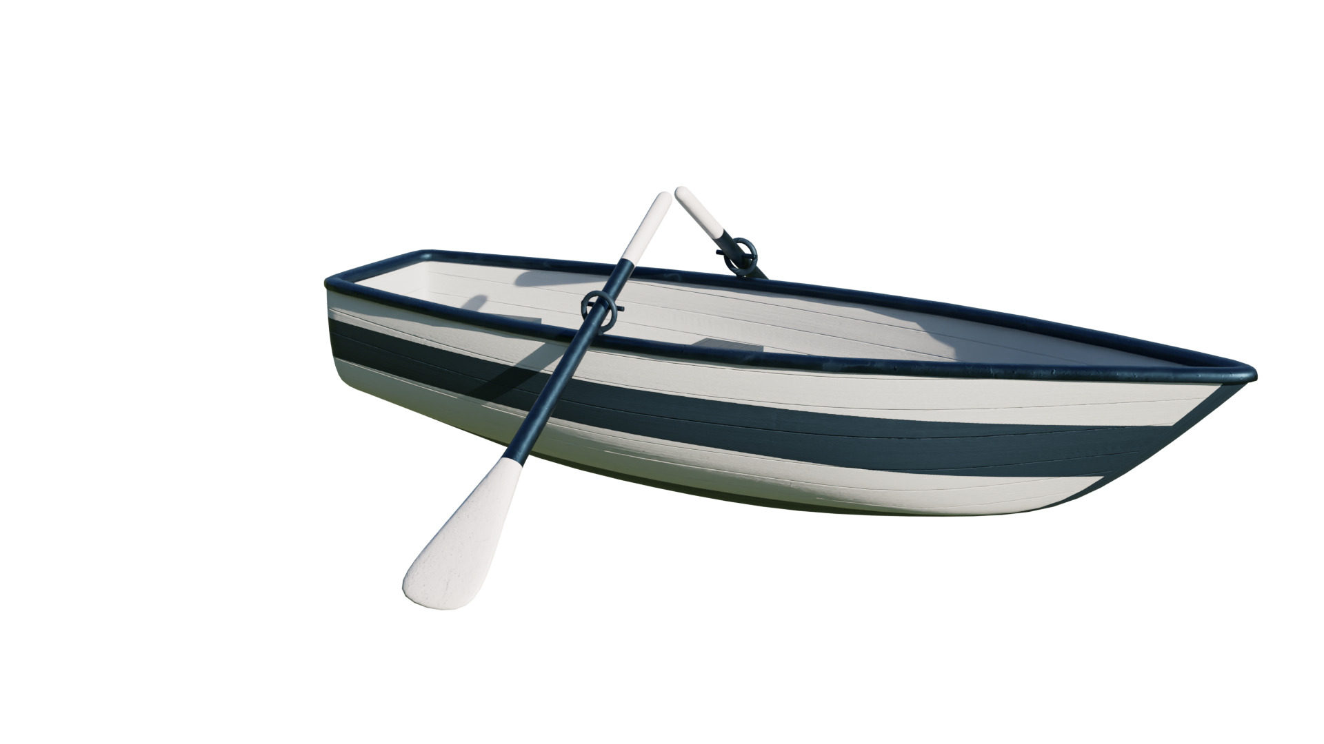 Fishing Boat Low-poly 3D model_15