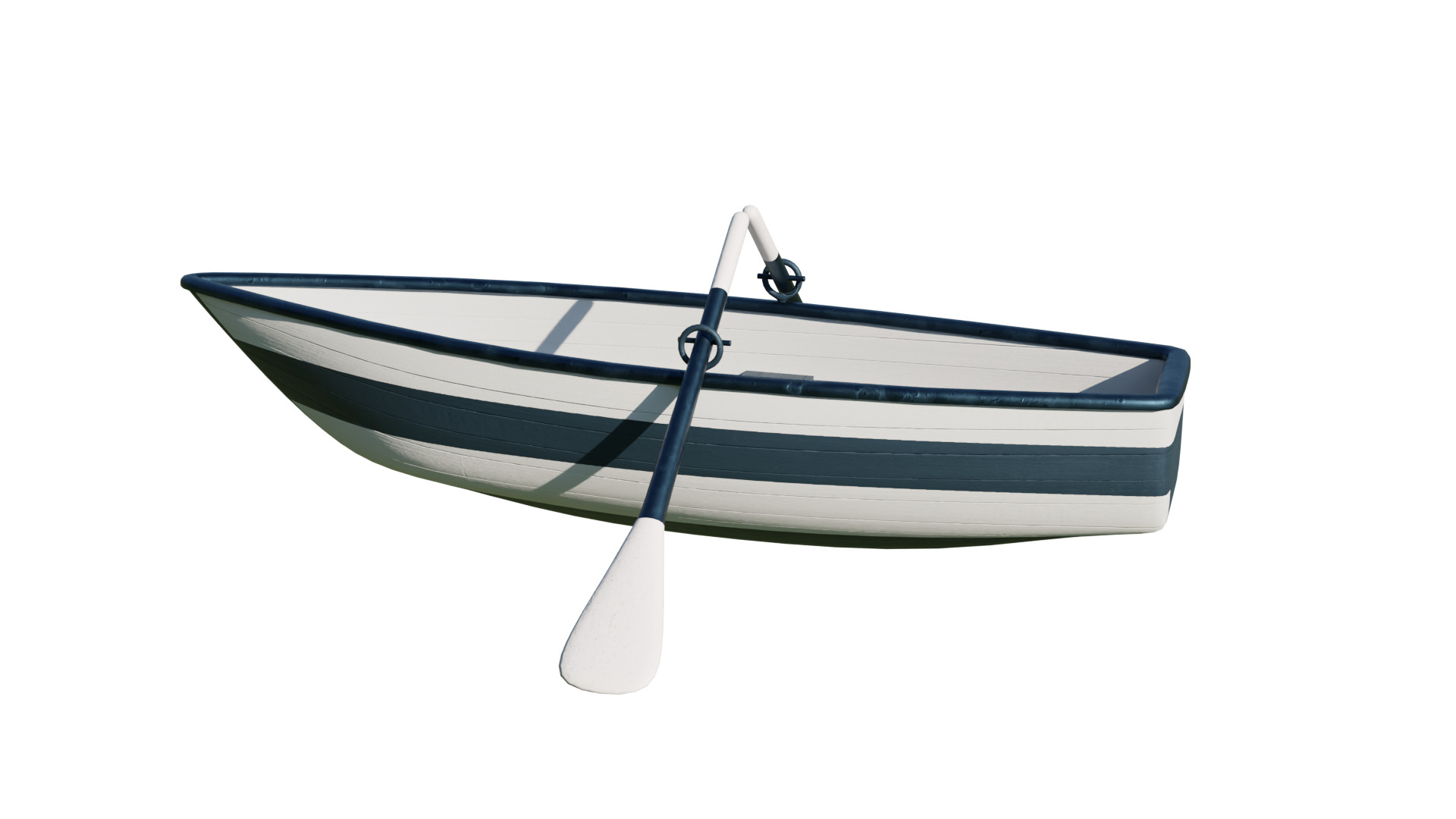 Fishing Boat Low-poly 3D model_34