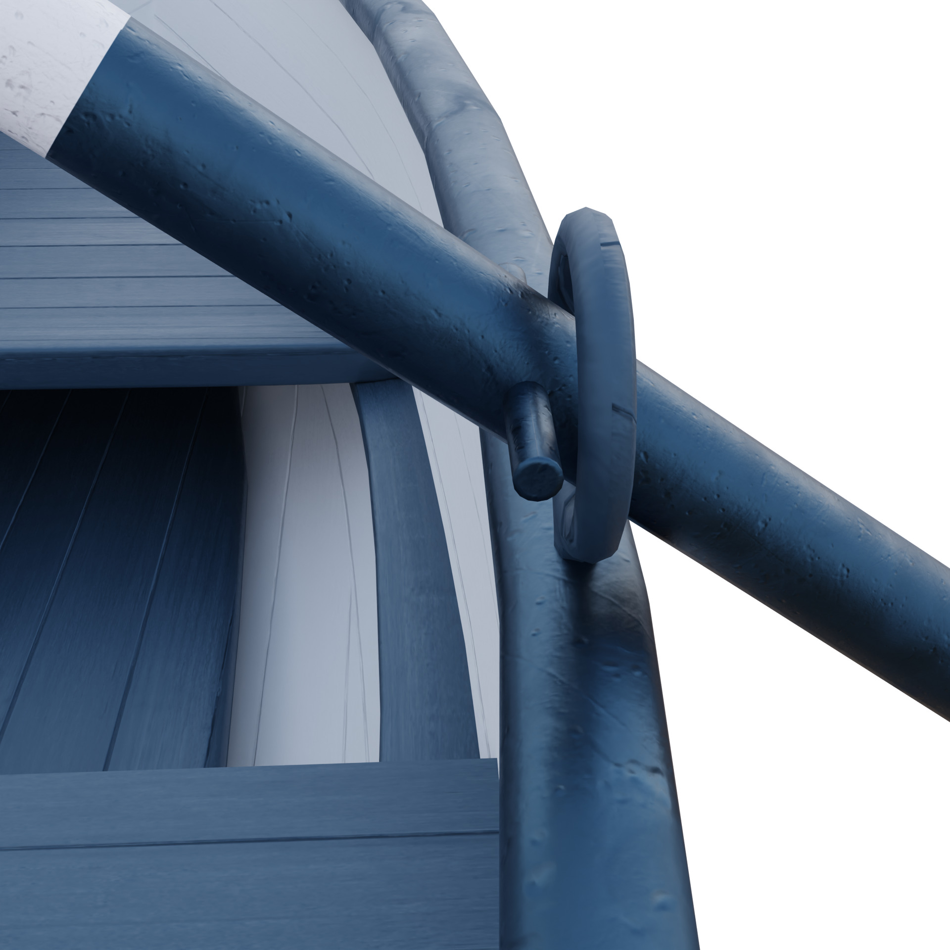 Fishing Boat Low-poly 3D model_4