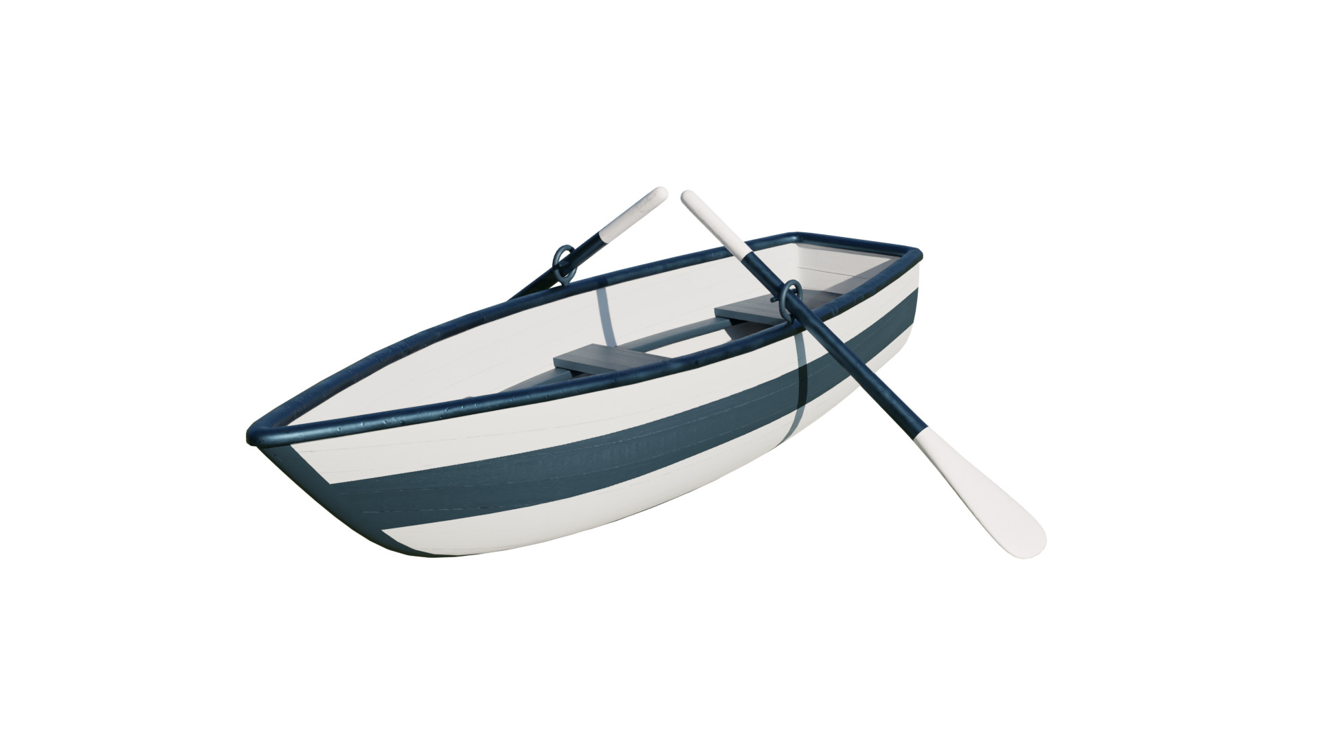 Fishing Boat Low-poly 3D model_41