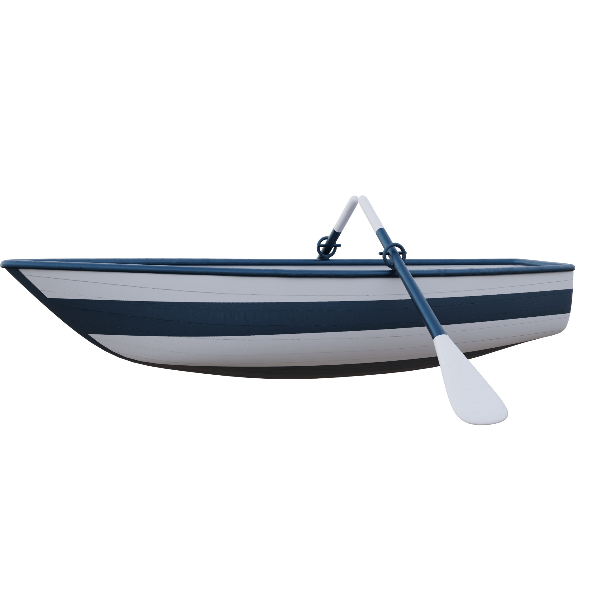 Fishing Boat Low-poly 3D model_1