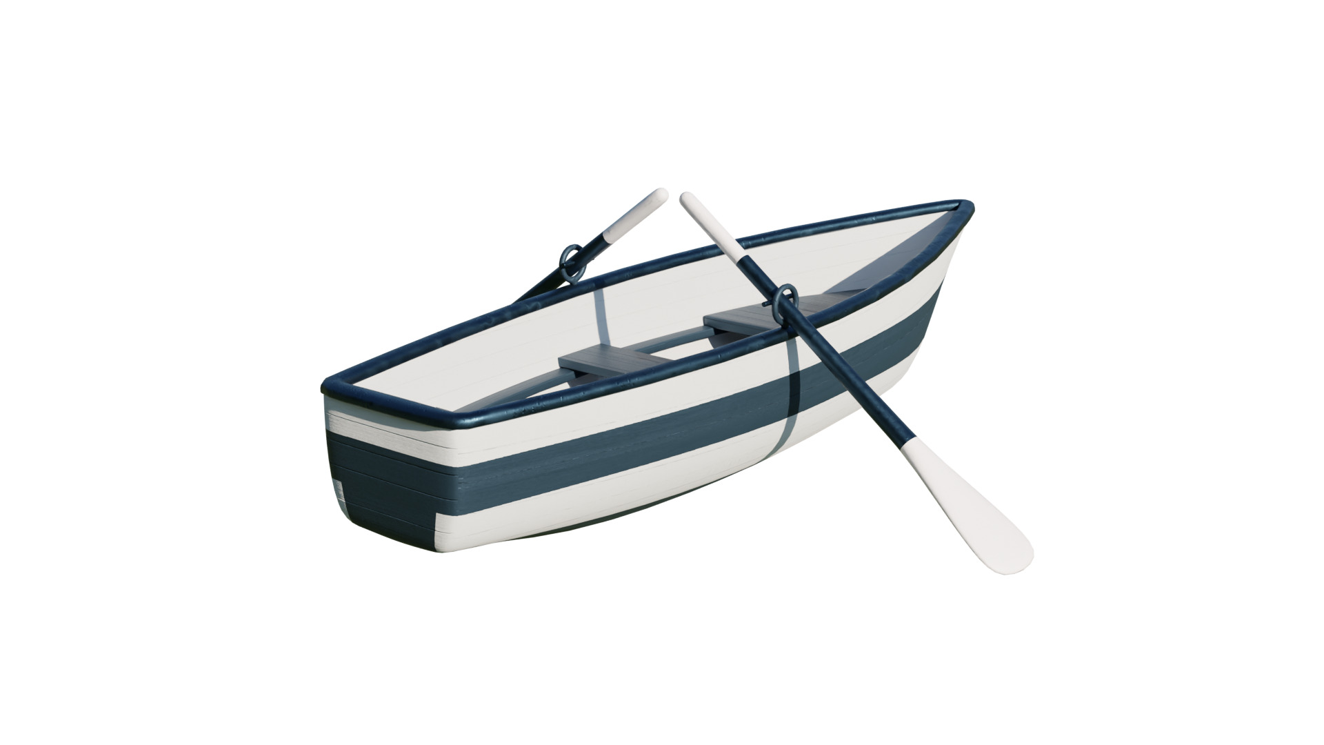 Fishing Boat Low-poly 3D model_23