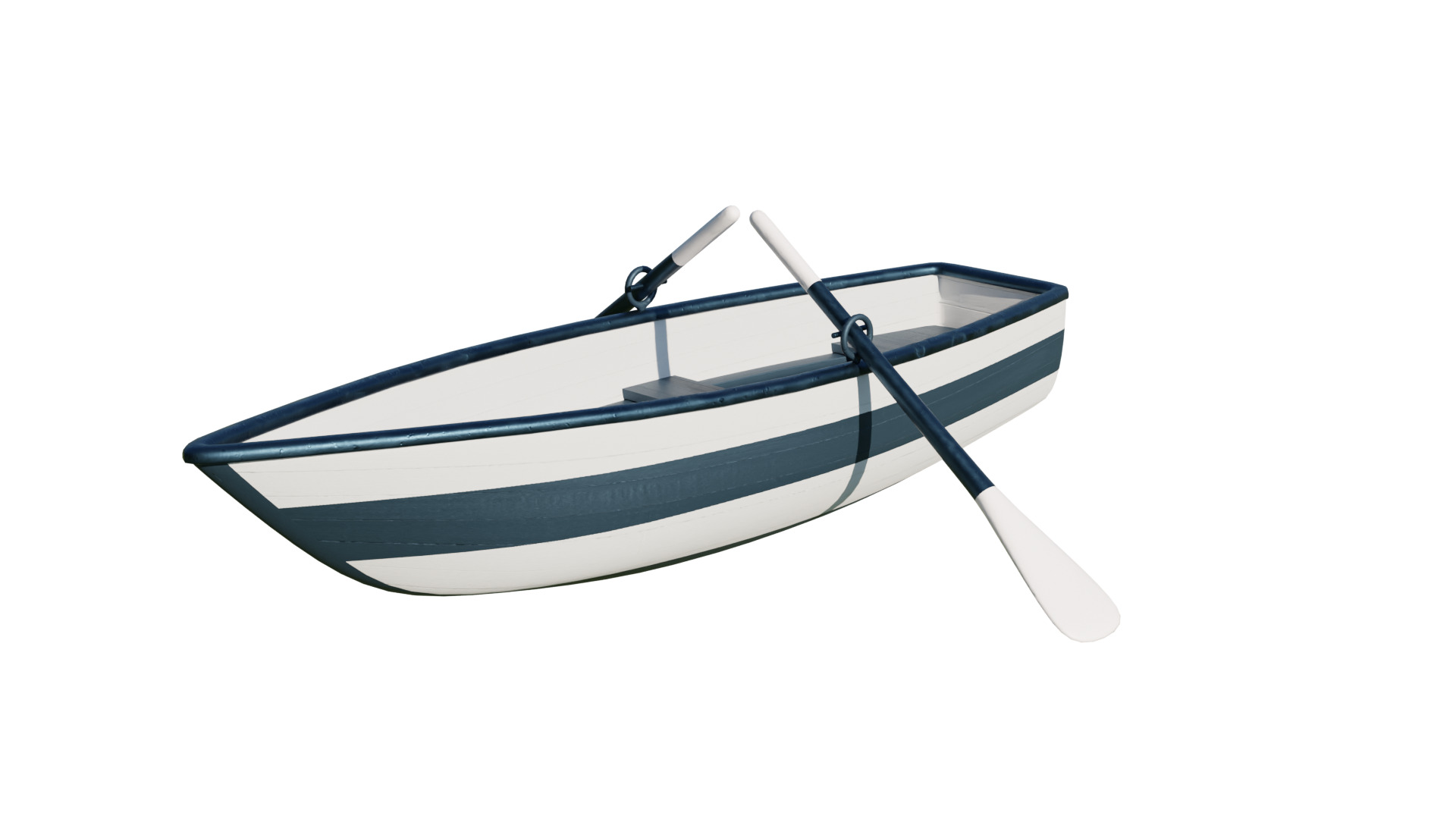 Fishing Boat Low-poly 3D model_40