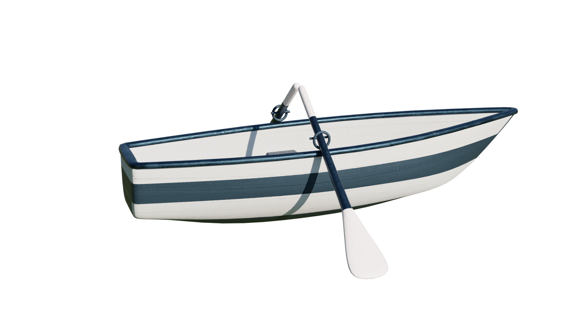 Fishing Boat Low-poly 3D model_20