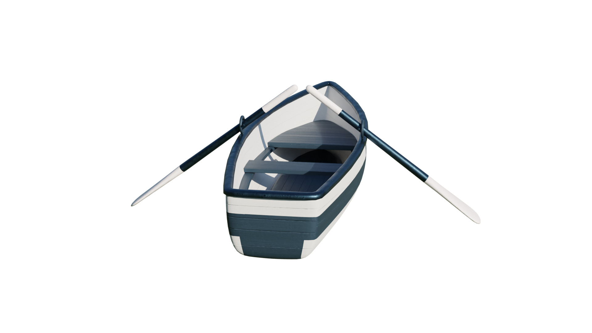 Fishing Boat Low-poly 3D model_26
