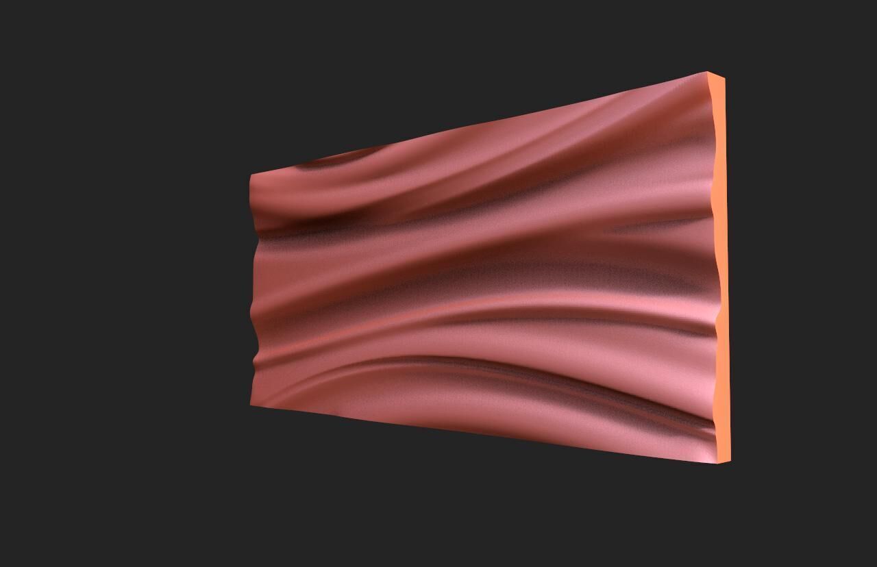 Panel Wave CNC 3D print model_1