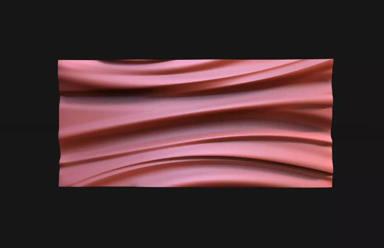 Panel Wave CNC 3D print model_0