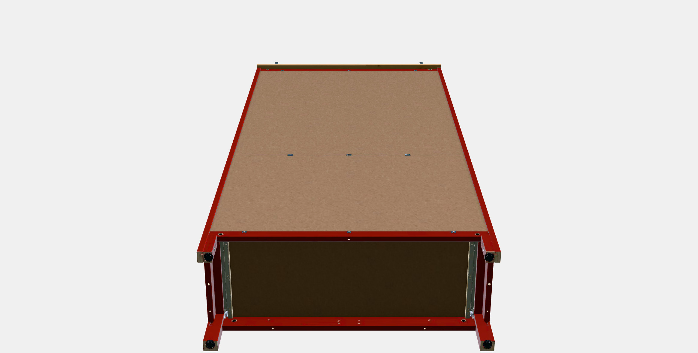 HEMNES Glass-door cabinet with 3 drawers 2 3D model_8