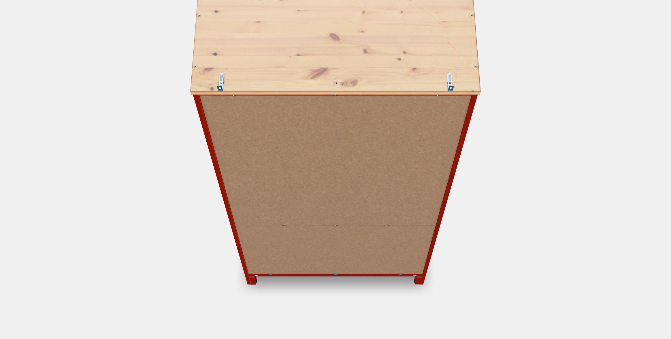 HEMNES Glass-door cabinet with 3 drawers 2 3D model_4